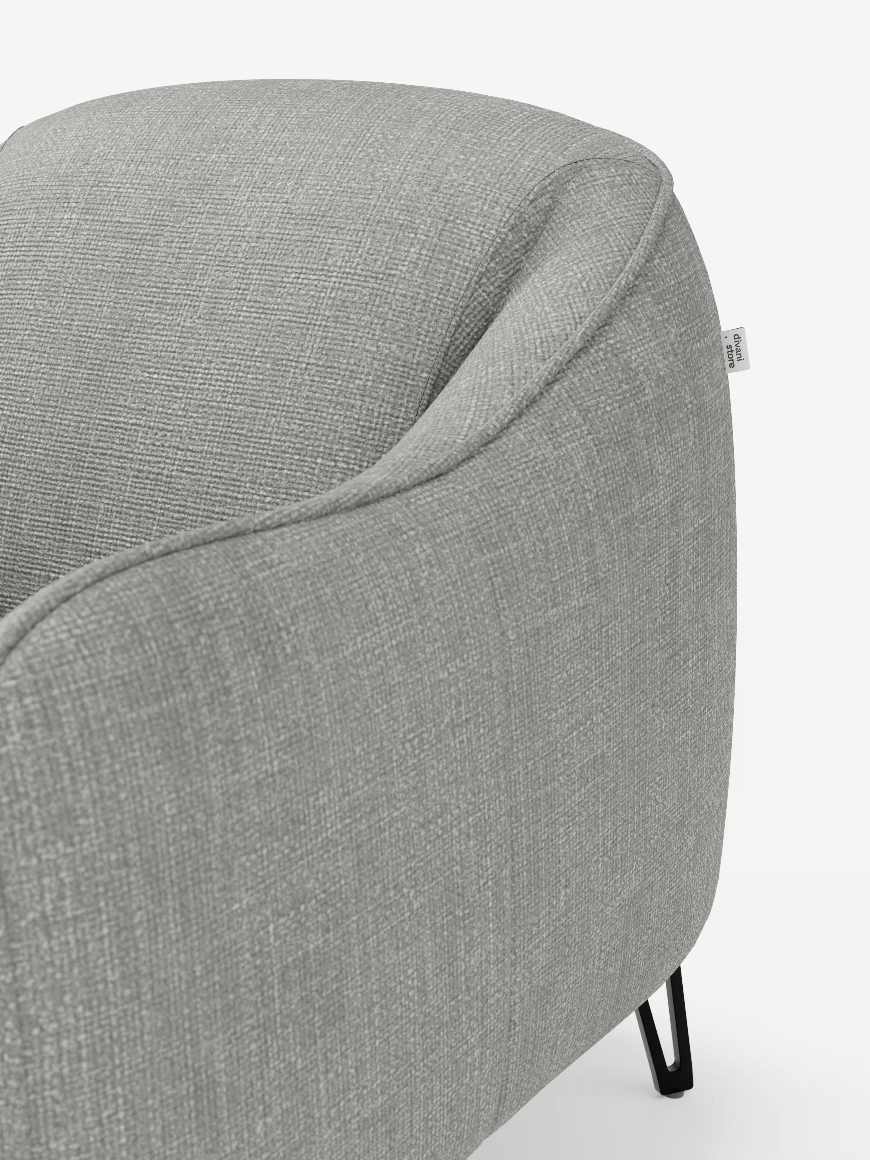 Avela poltroncina moderna dal comfort avvolgente in tessuto impermeabile