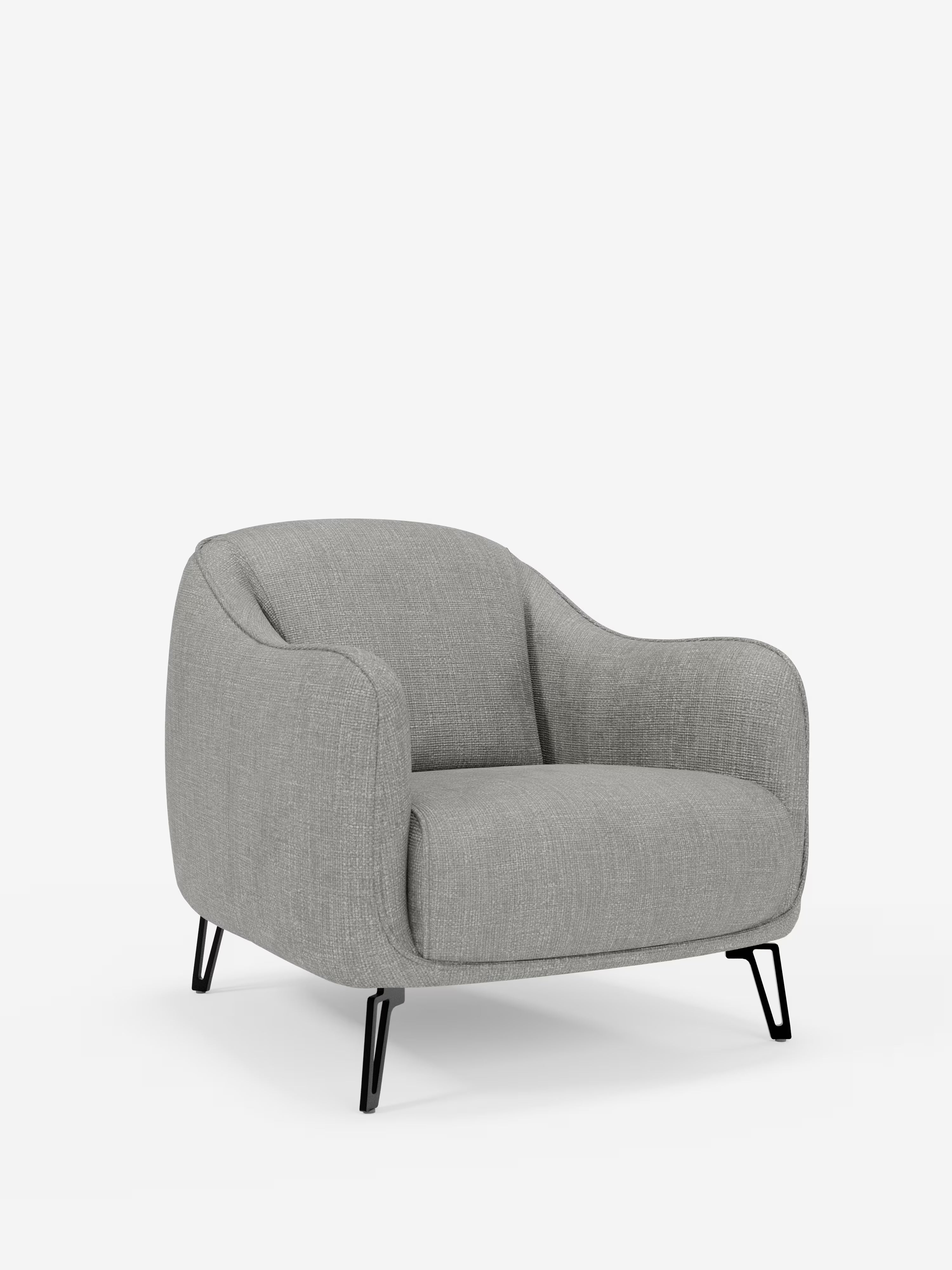 Avela poltroncina moderna dal comfort avvolgente in tessuto impermeabile