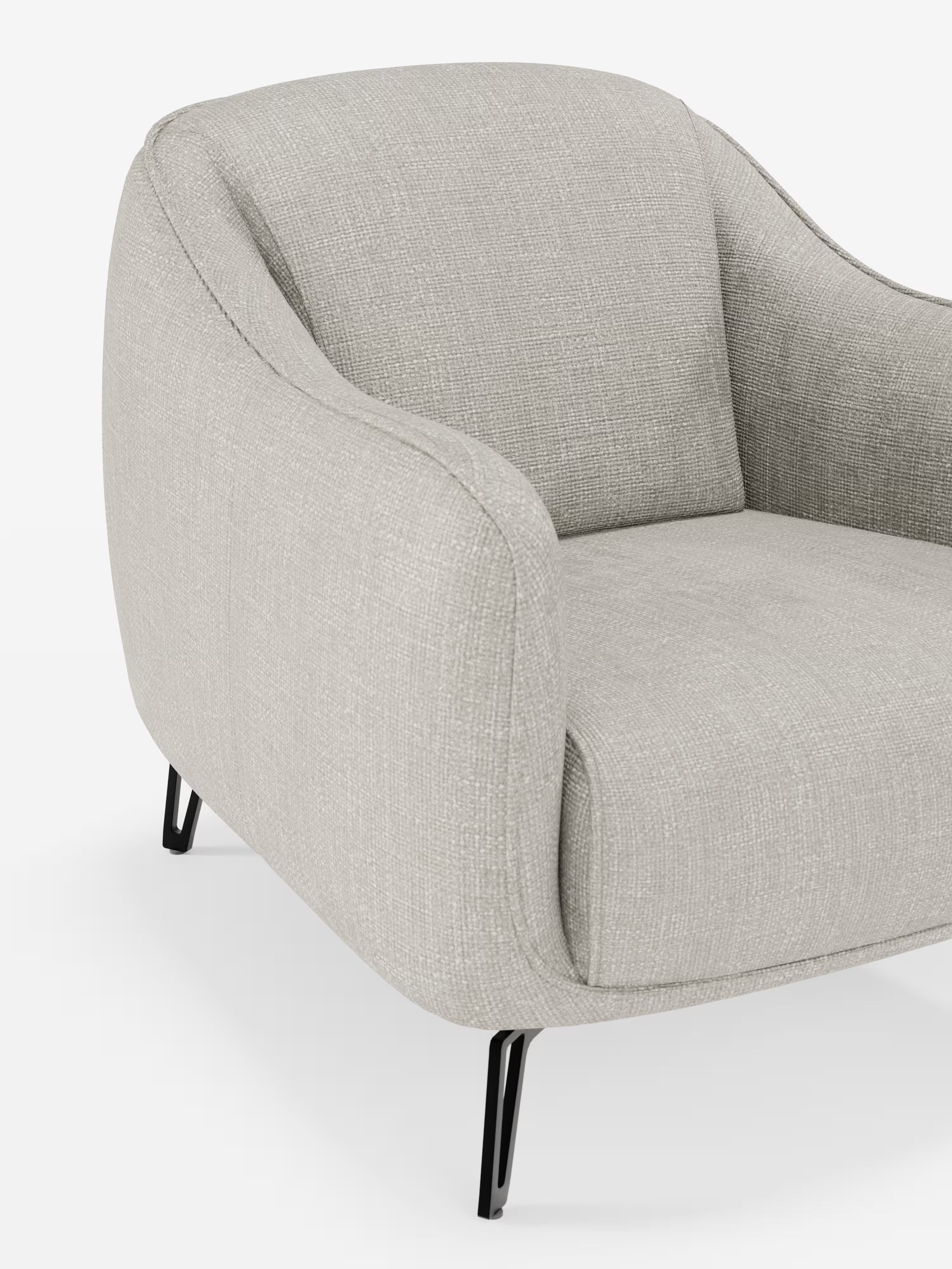 Avela poltroncina moderna dal comfort avvolgente in tessuto impermeabile