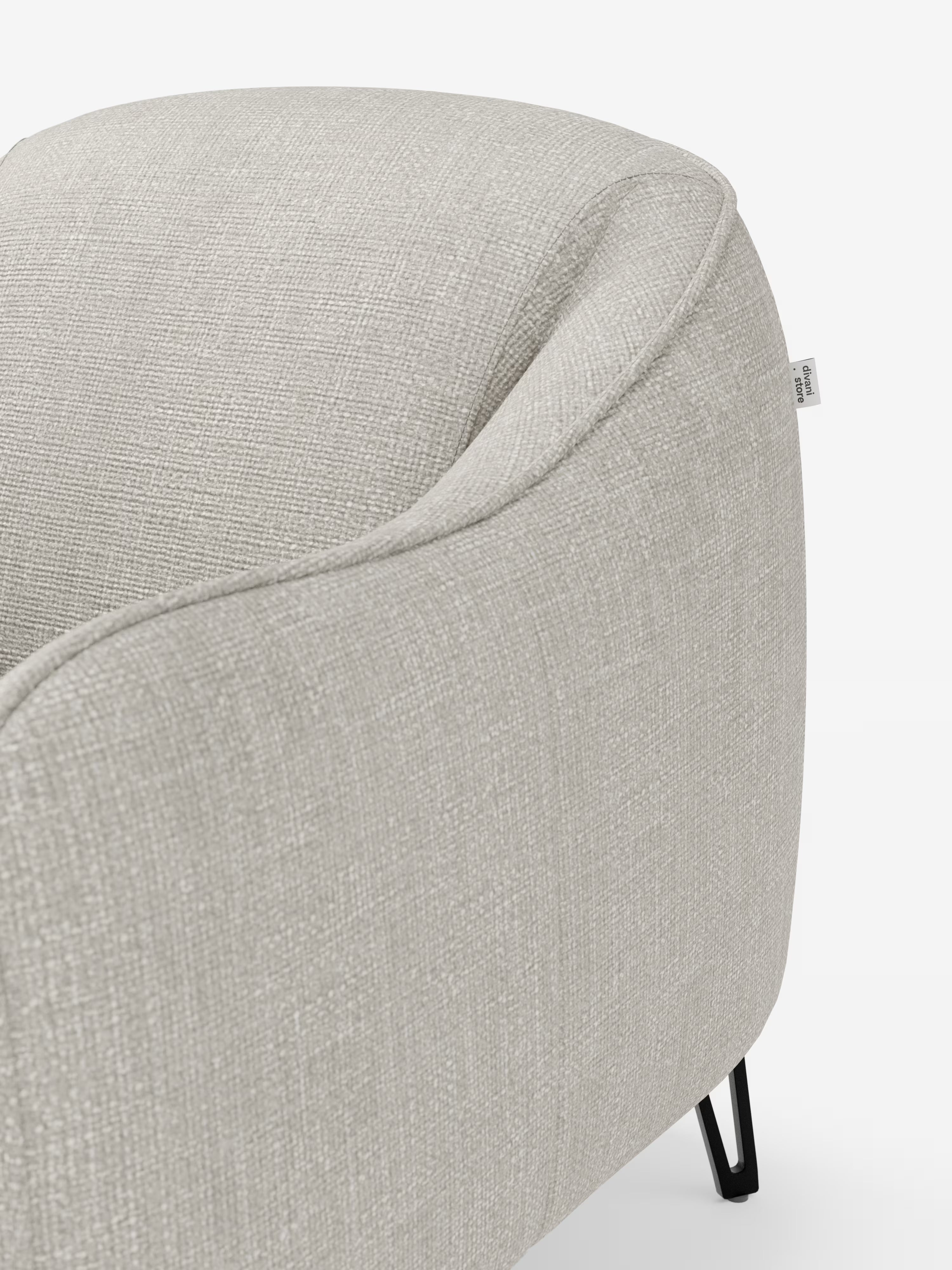 Avela poltroncina moderna dal comfort avvolgente in tessuto impermeabile