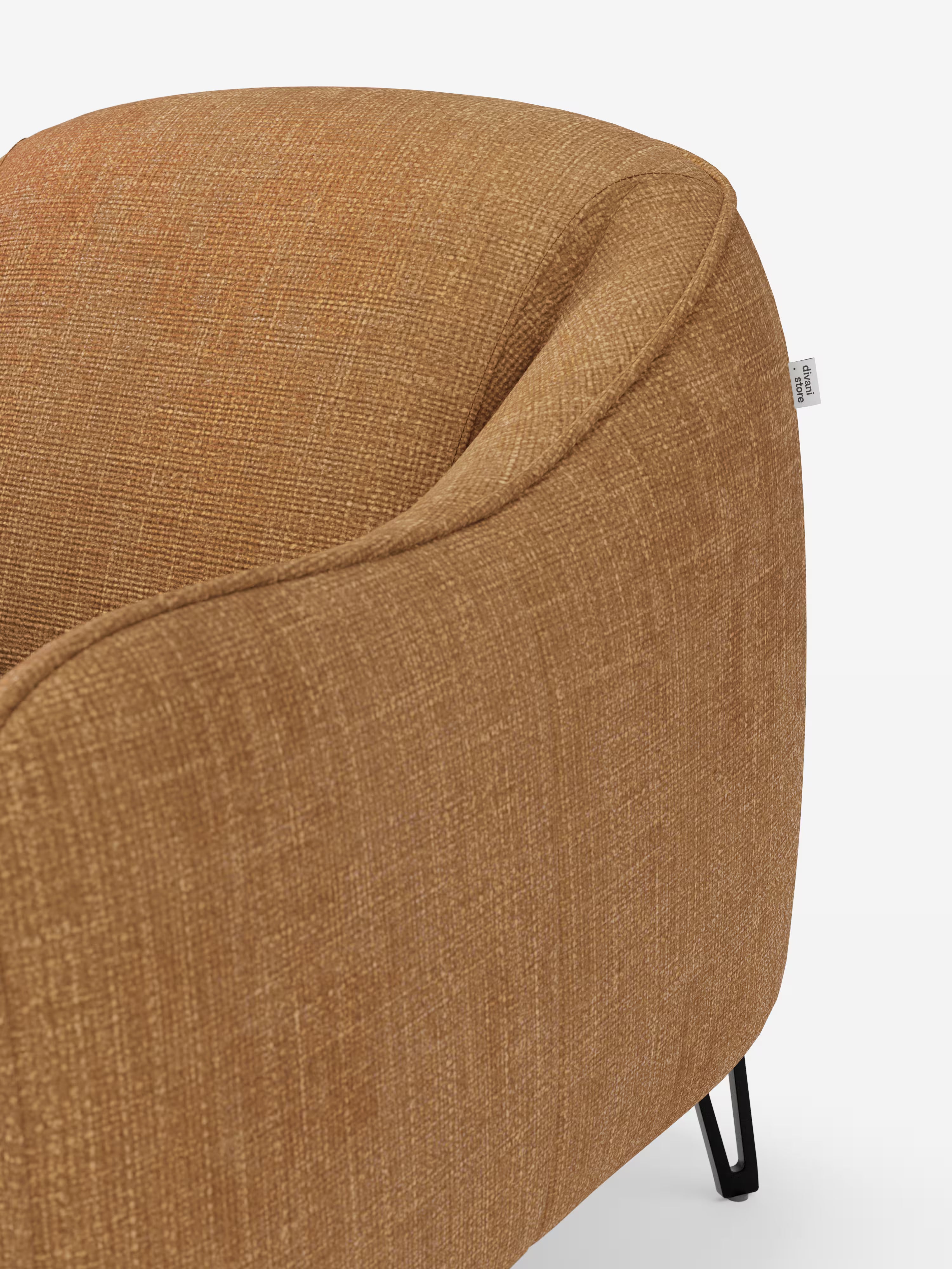 Avela poltroncina moderna dal comfort avvolgente in tessuto impermeabile