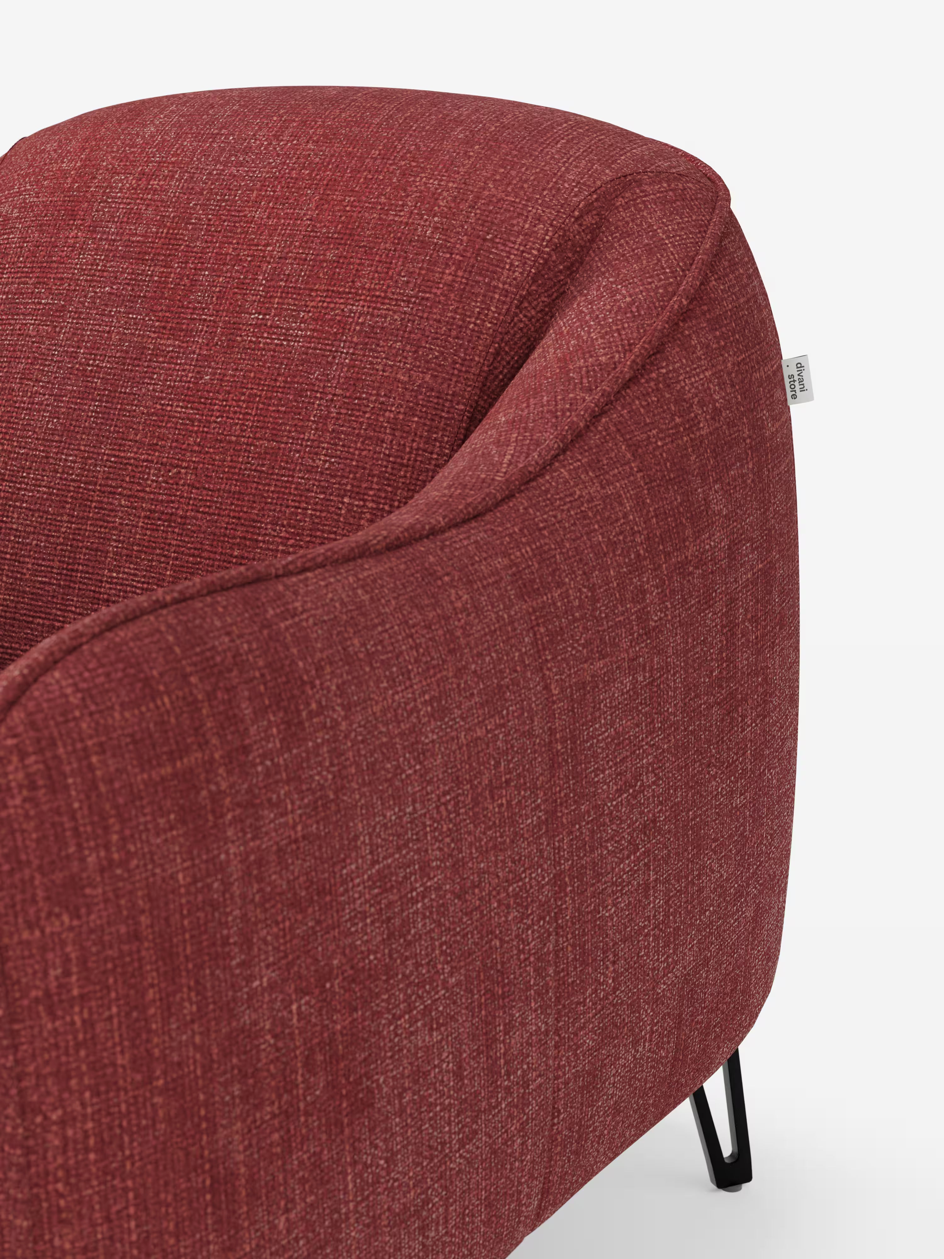 Avela poltroncina moderna dal comfort avvolgente in tessuto impermeabile
