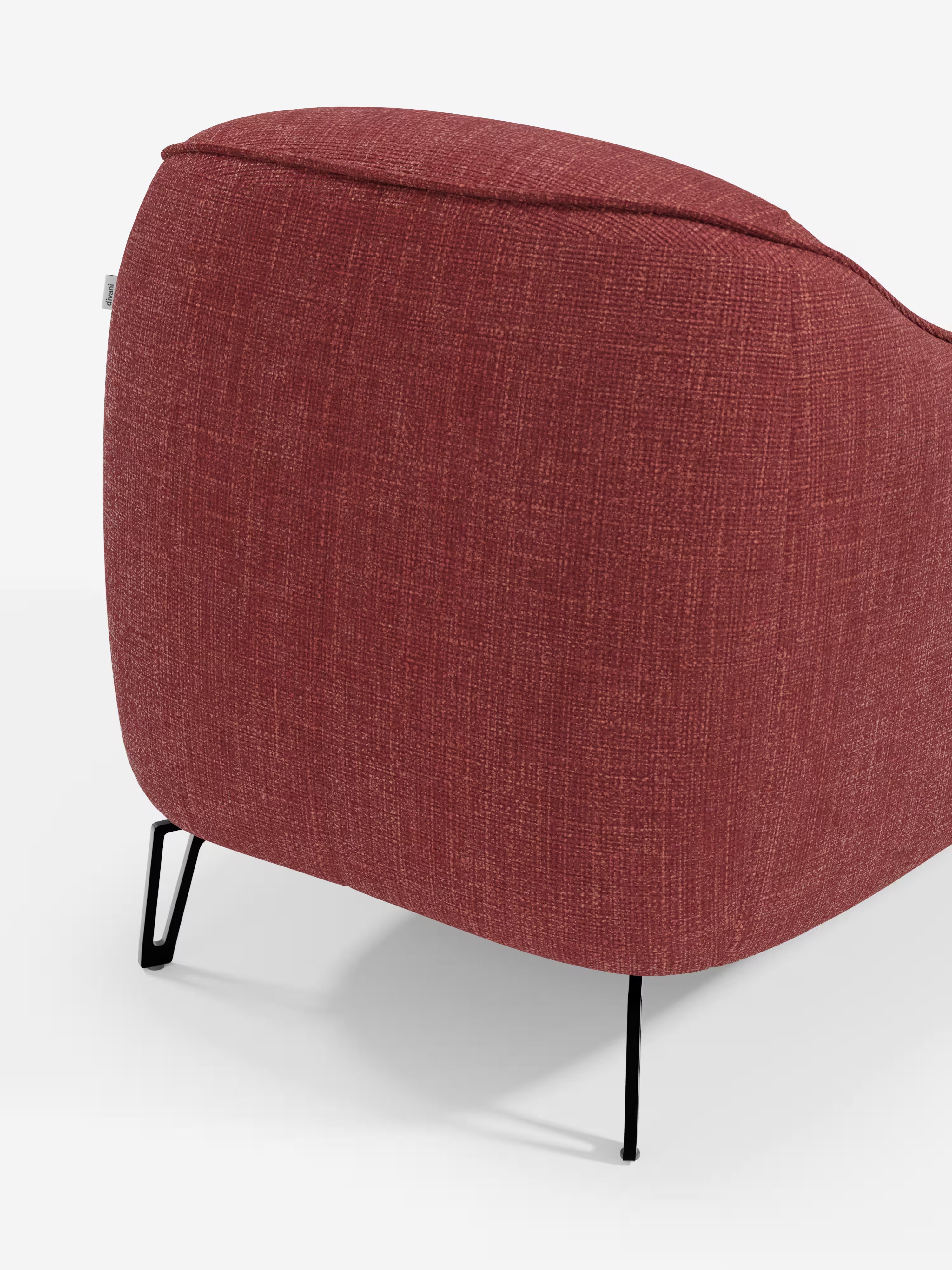 Avela poltroncina moderna dal comfort avvolgente in tessuto impermeabile