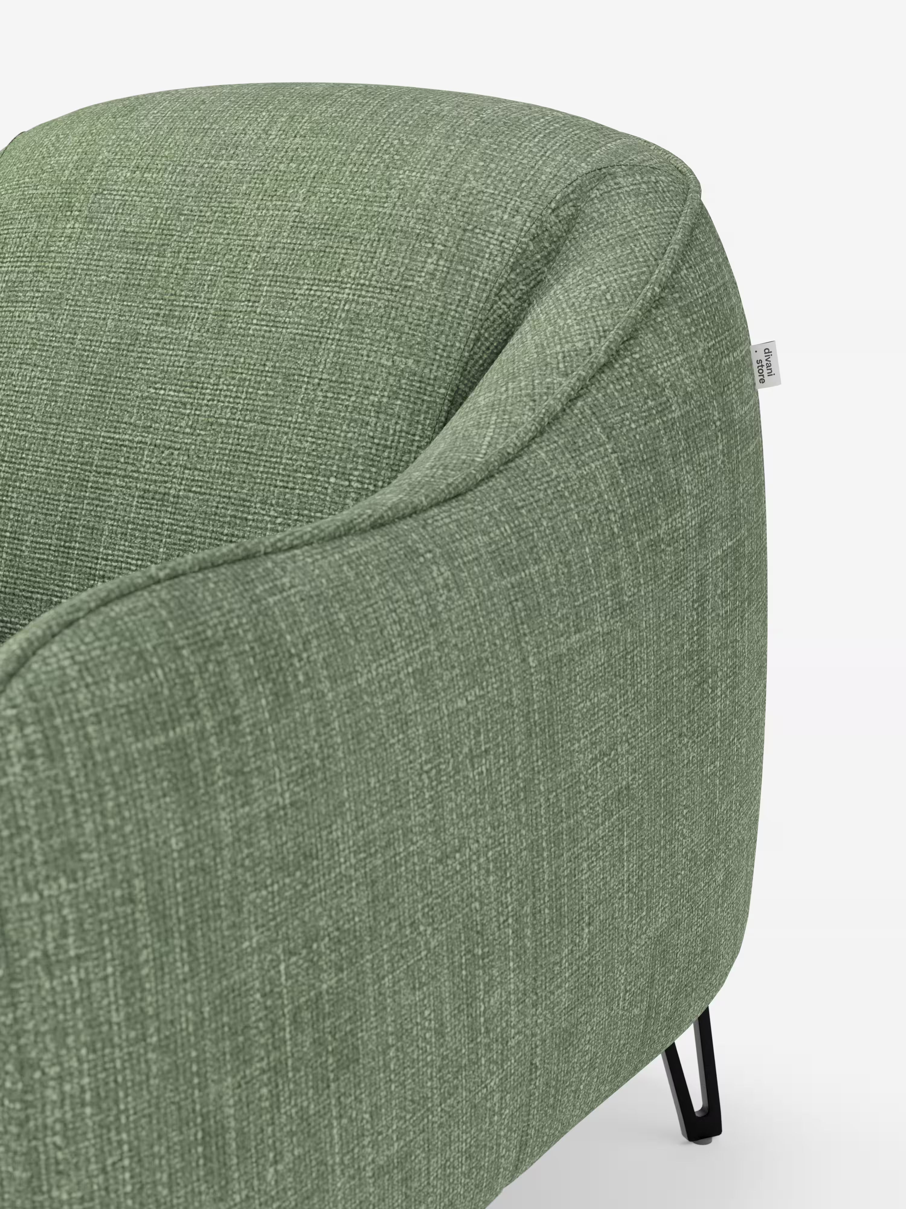Avela poltroncina moderna dal comfort avvolgente in tessuto impermeabile