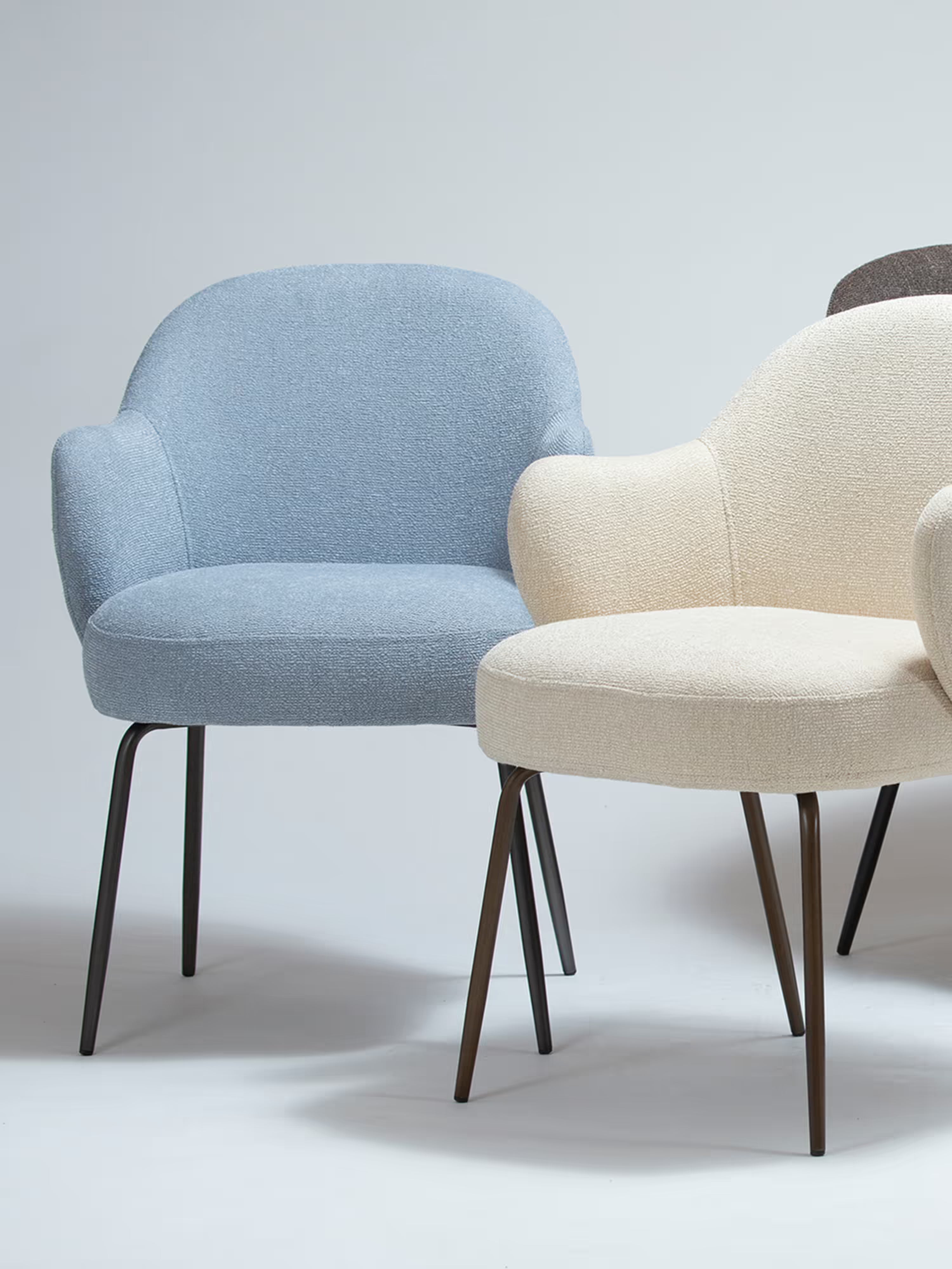 Bae Chaise en bouclé à ressorts ensachés – Élégance douce, confort supérieur