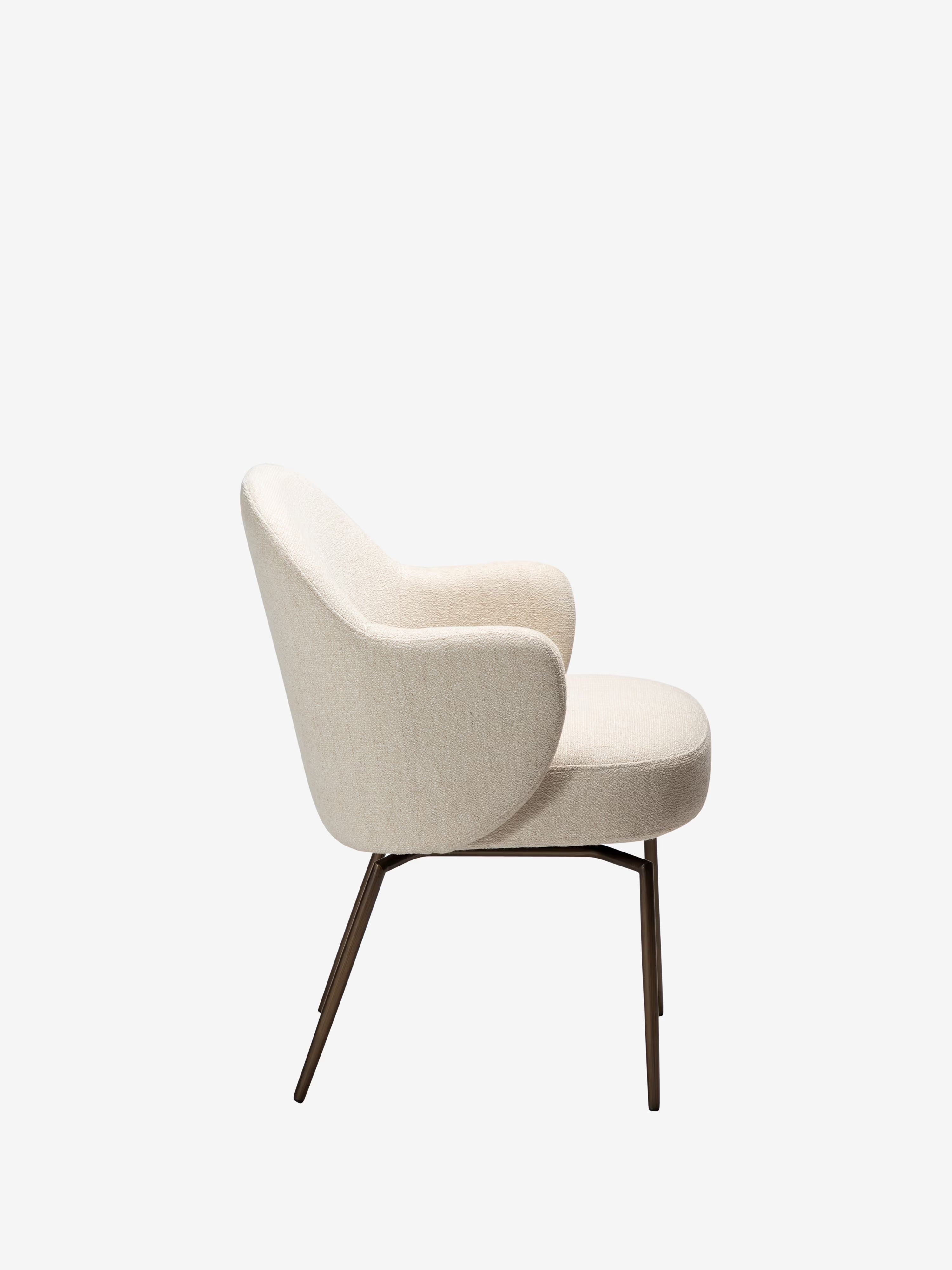 Bae Chaise pivotante en bouclé – Confort supérieur avec base à retour automatique