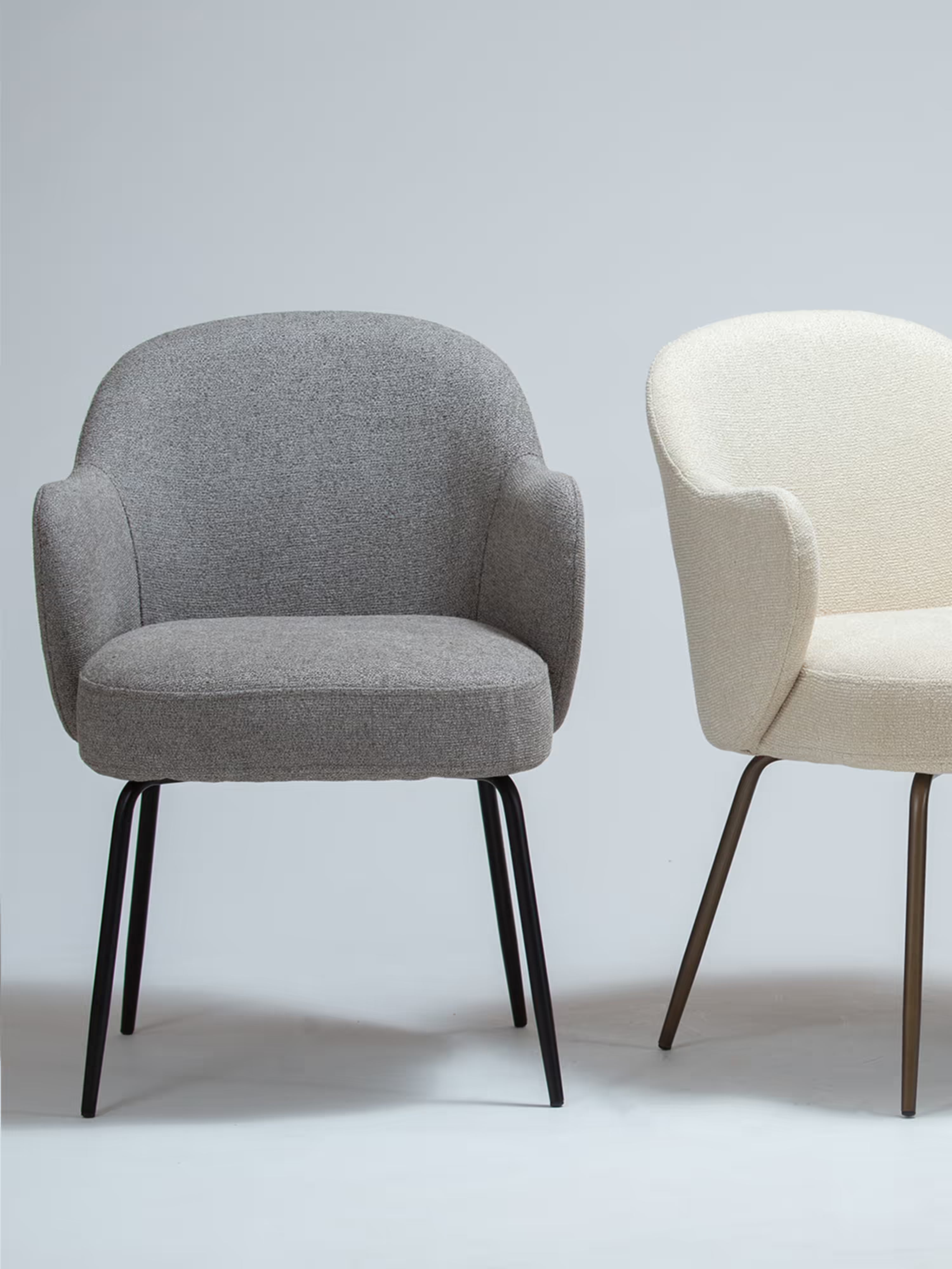 Bae Chaise en bouclé à ressorts ensachés – Élégance douce, confort supérieur