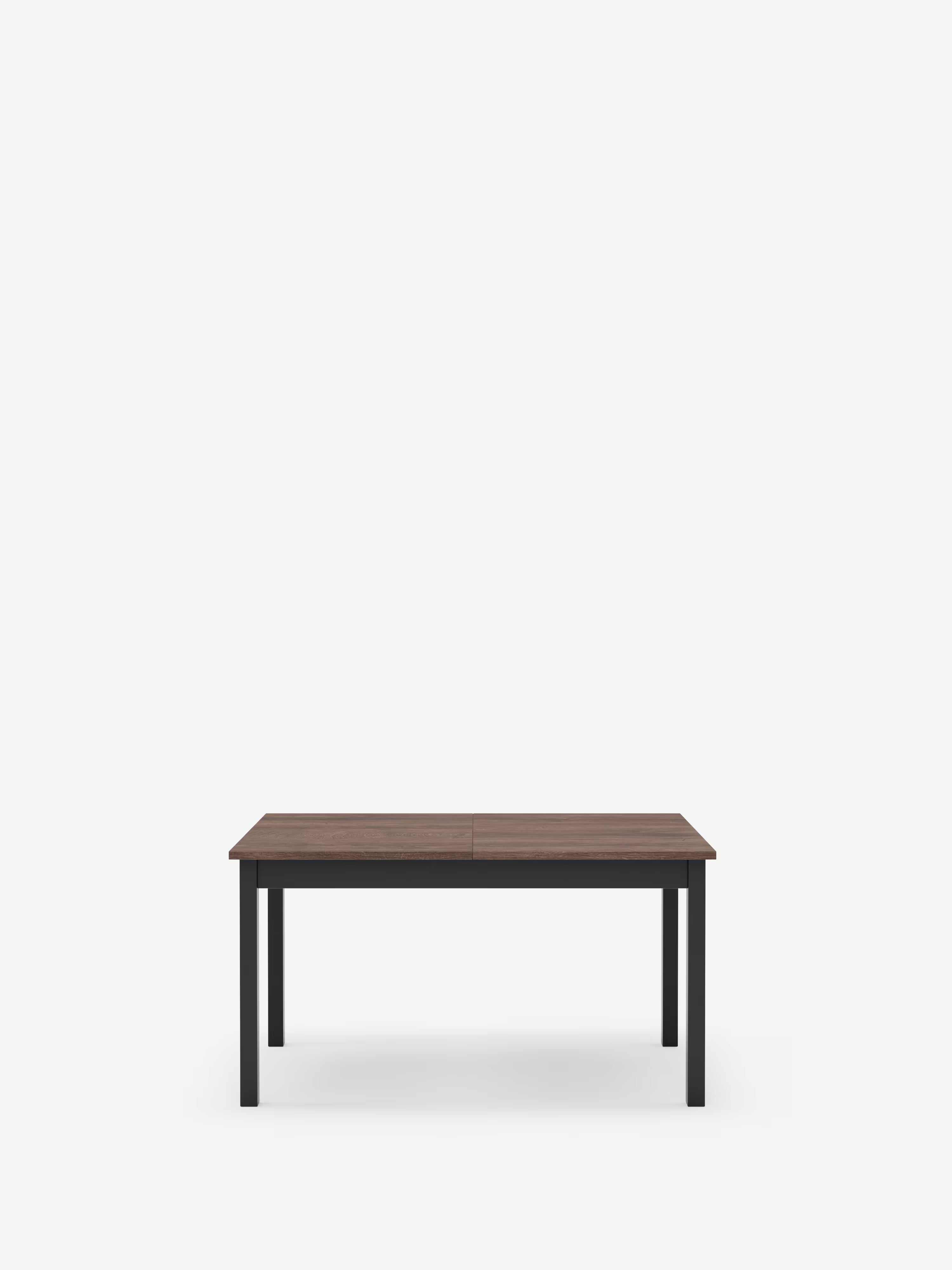 Caio Mesa extensible en madera melamínica efecto teca – 140 (220) x 90 cm