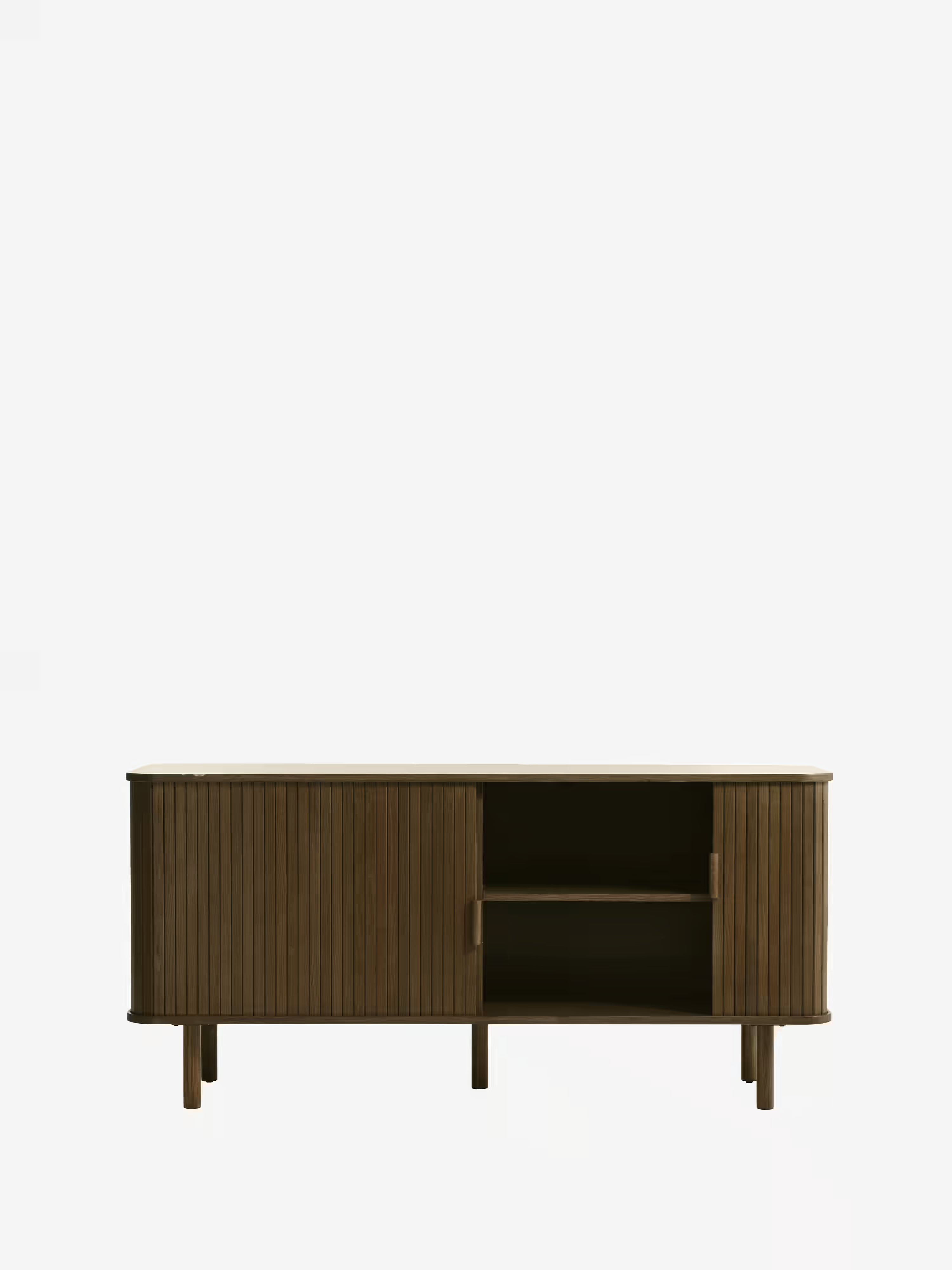 Cavo aparador de roble marrón ahumado - aparador de estilo escandinavo 160 x 70 cm