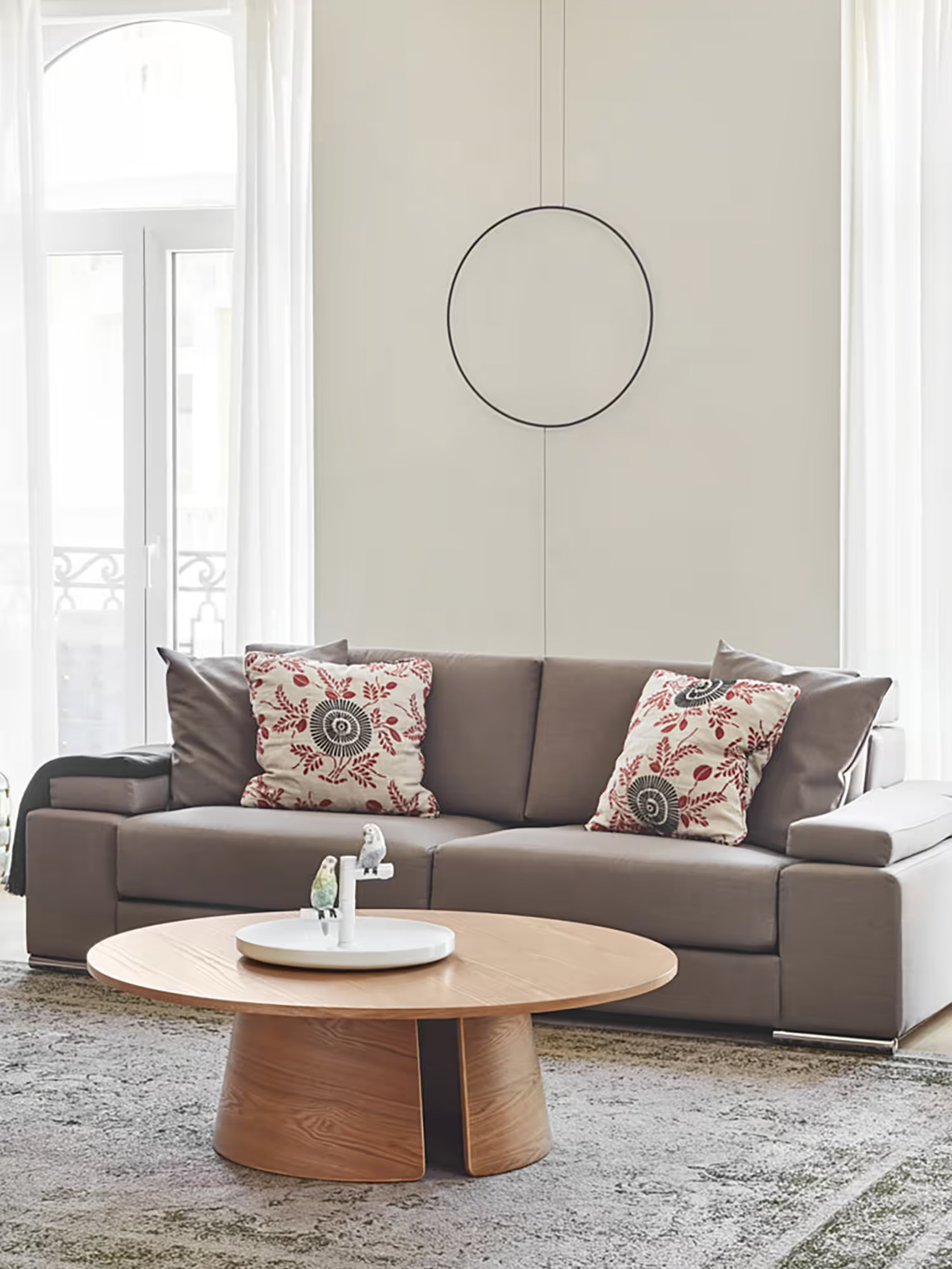 Cep Low Coffee Table in Curved Oak – Minimalist Design 110 x 36 cm