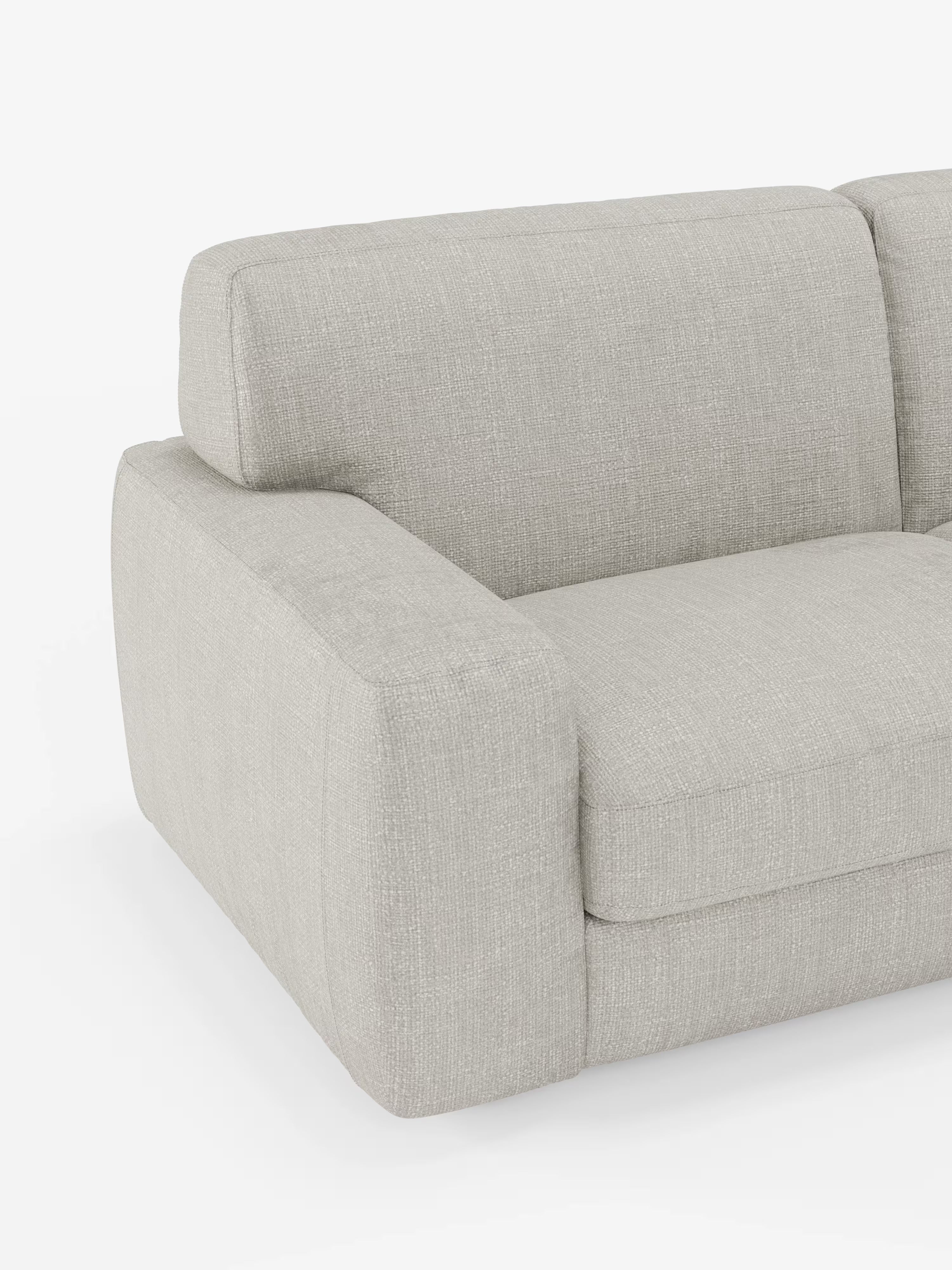 Cloud Divano letto moderno con materasso alto 17 cm - 2 posti e 3 posti in tessuto impermeabile