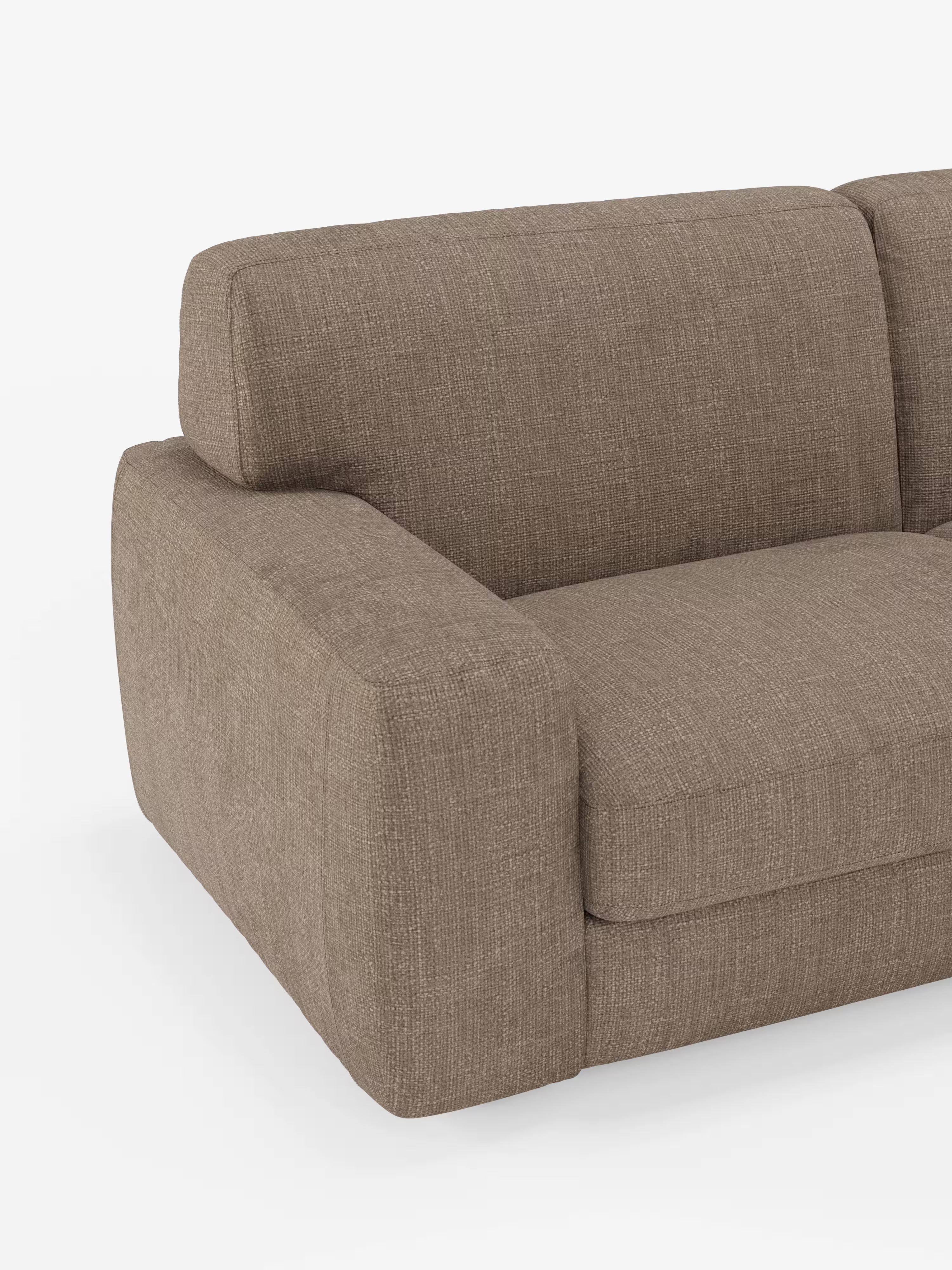 Cloud Divano letto moderno con materasso alto 17 cm - 2 posti e 3 posti in tessuto impermeabile