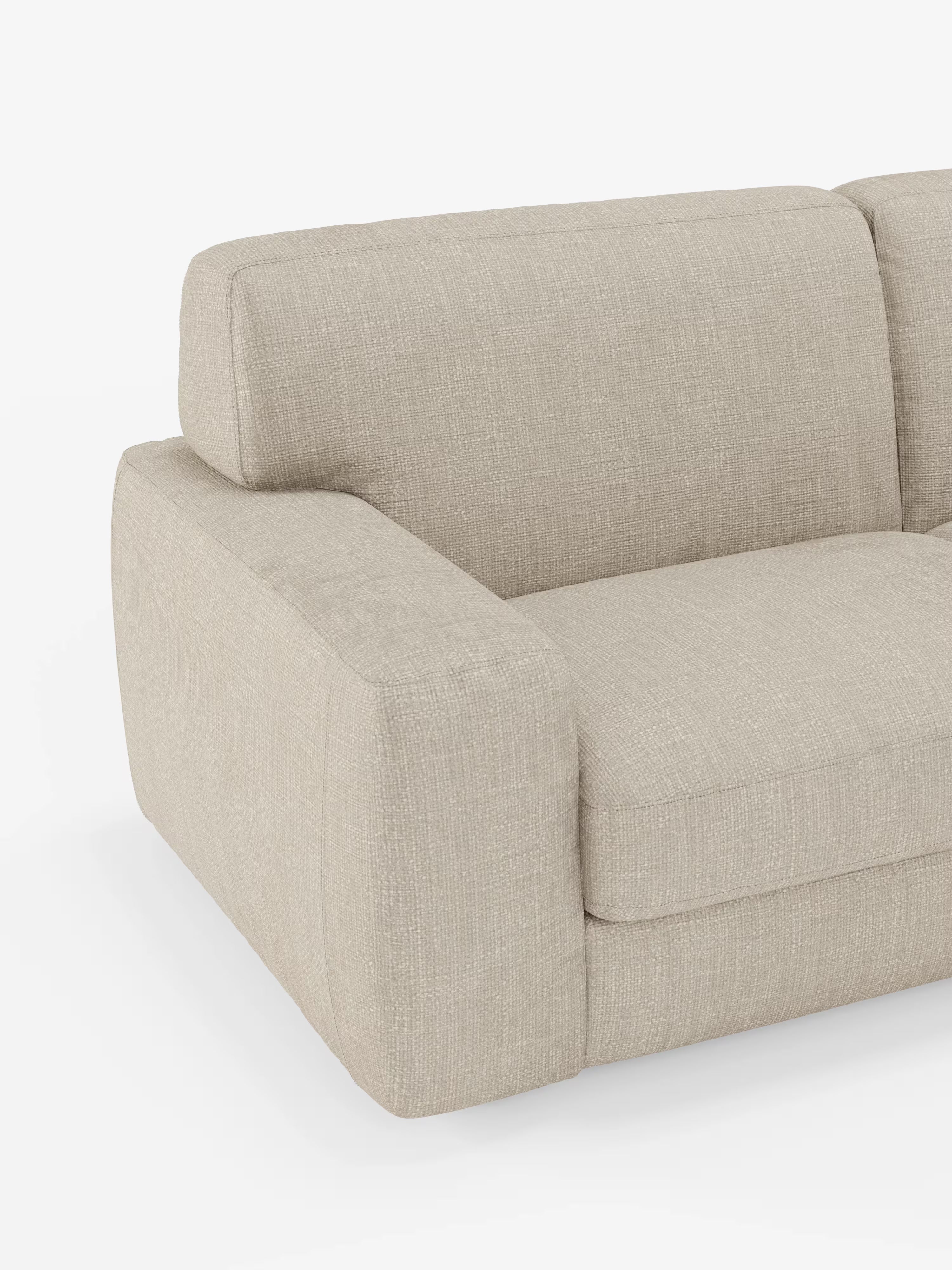 Cloud Divano letto moderno con materasso alto 17 cm - 2 posti e 3 posti in tessuto impermeabile