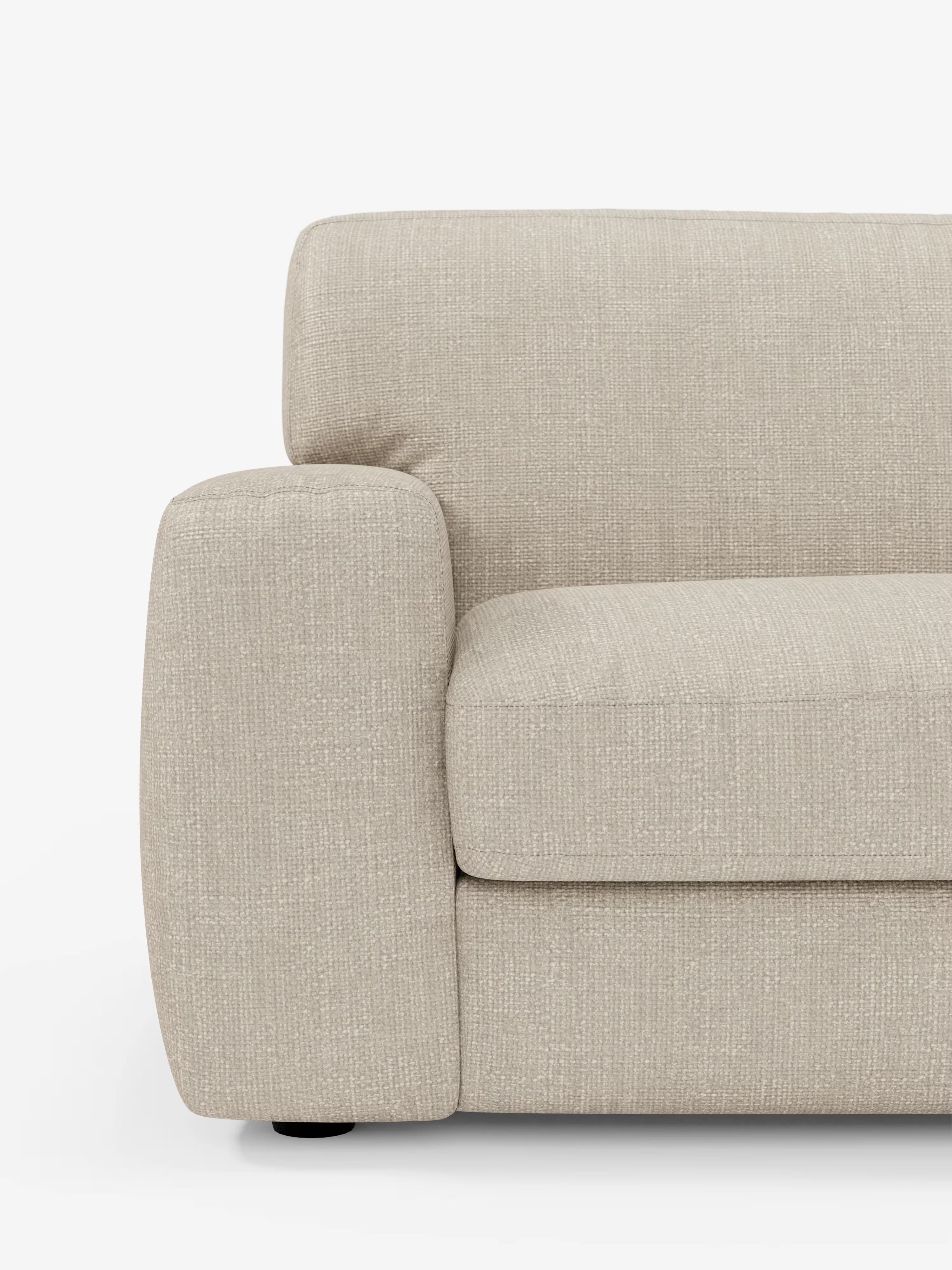 Cloud Divano letto moderno con materasso alto 17 cm - 2 posti e 3 posti in tessuto impermeabile