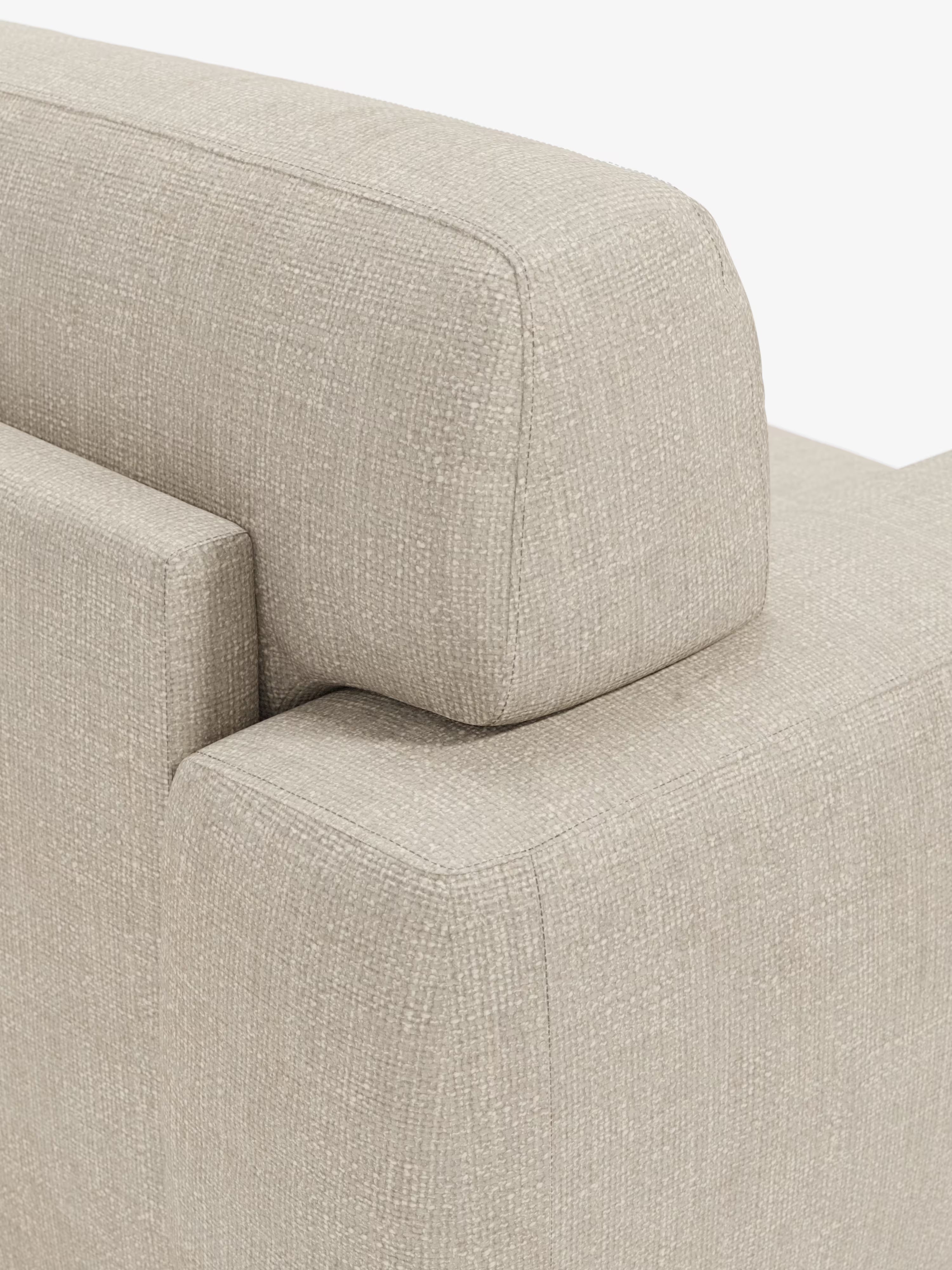 Cloud Divano letto moderno con materasso alto 17 cm - 2 posti e 3 posti in tessuto impermeabile