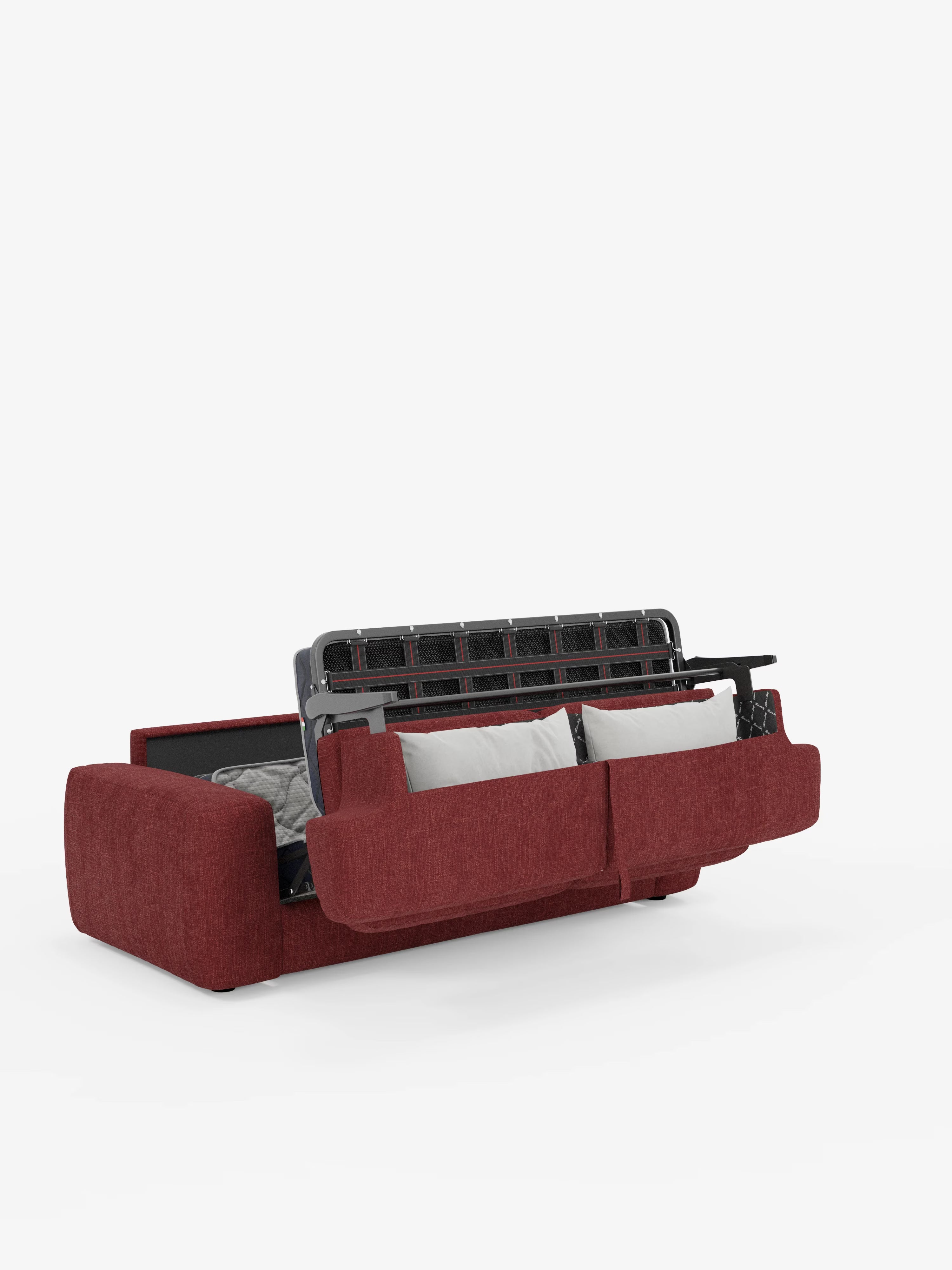Cloud Divano letto moderno con materasso alto 17 cm - 2 posti e 3 posti in tessuto impermeabile