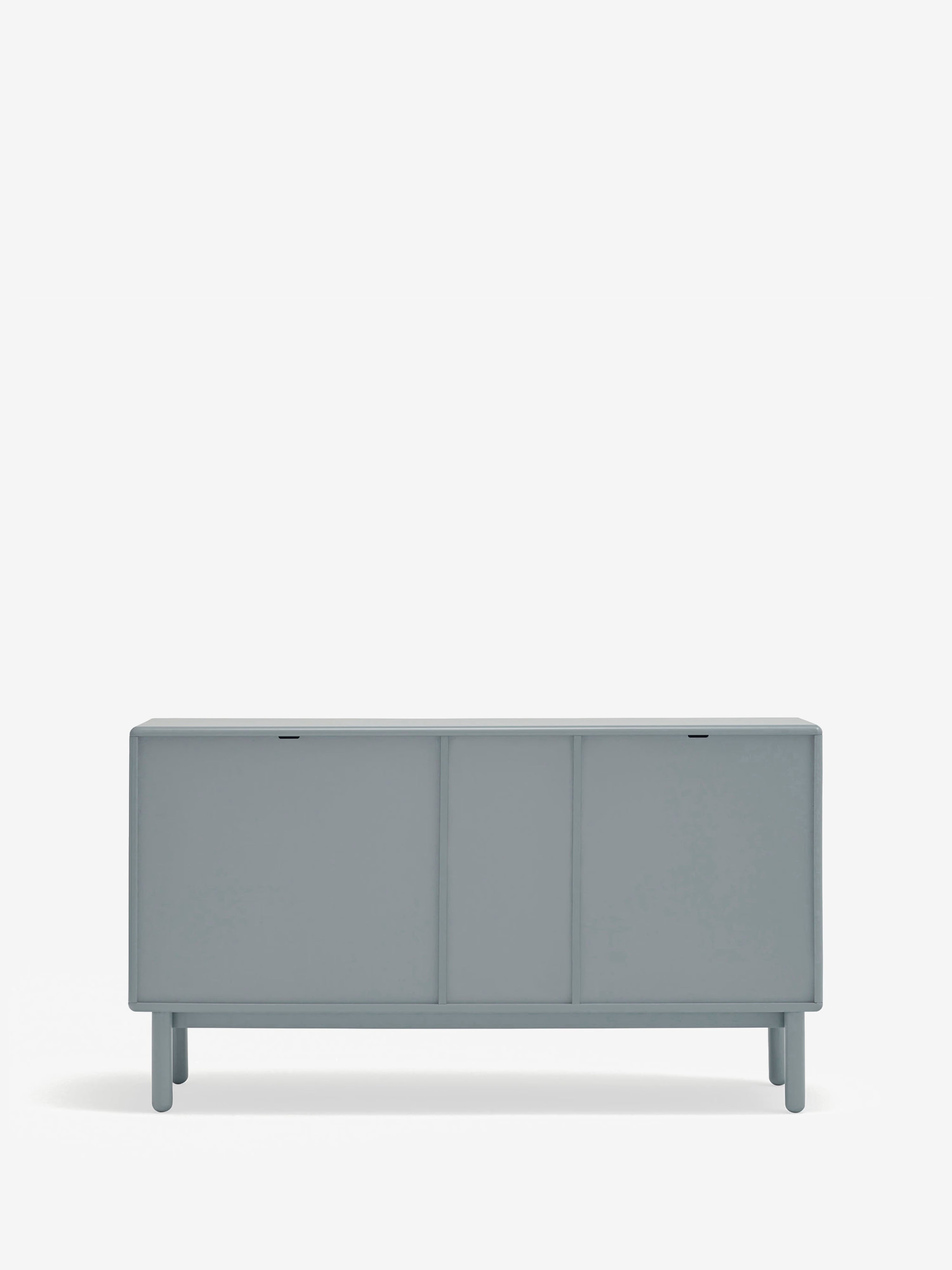 Corvo aparador bajo azul grisáceo y roble natural - base de madera maciza 136 x76 cm