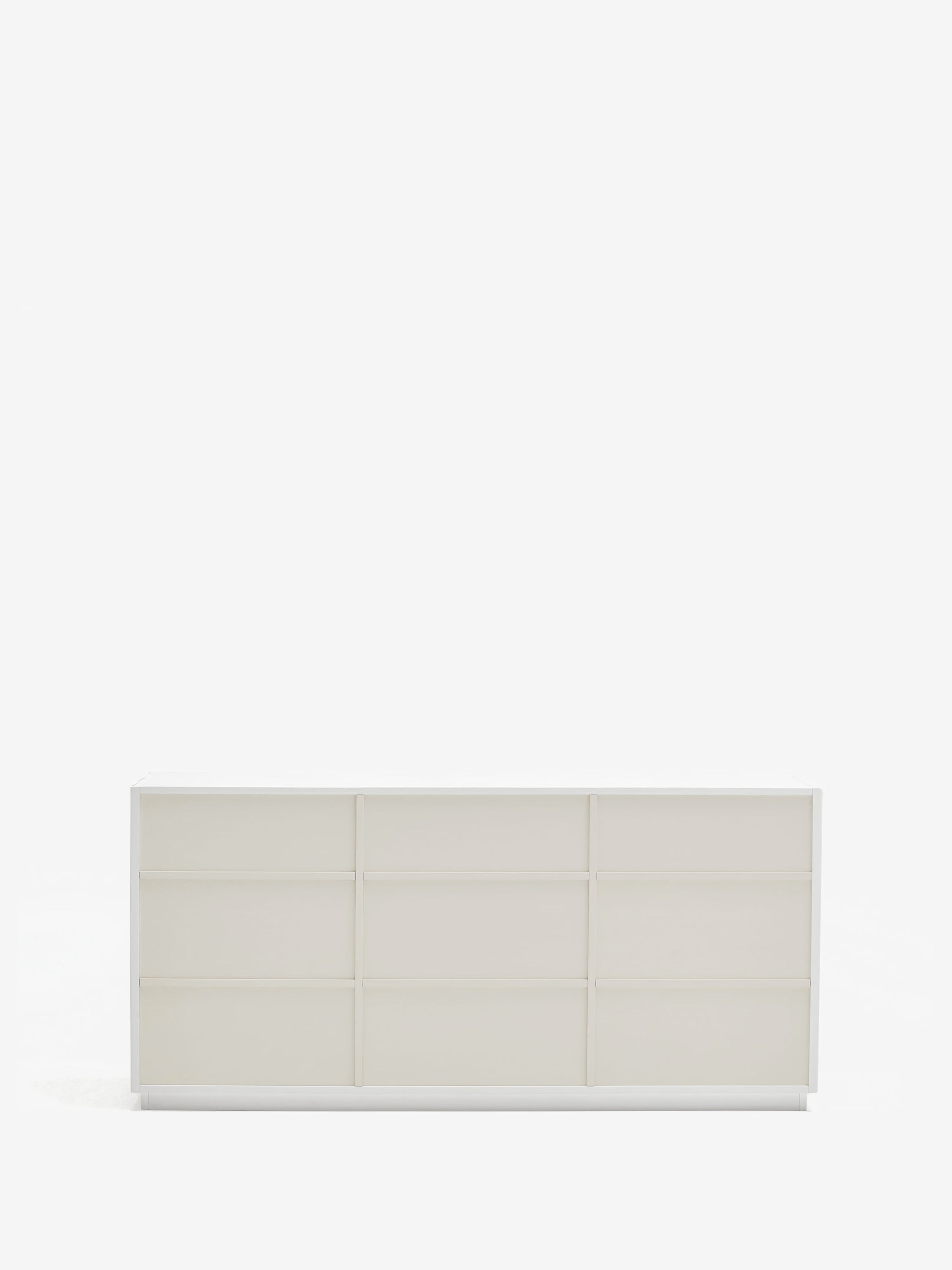 Doric aparador bajo blanco - aparador de 3 puertas 148 x 70 cm