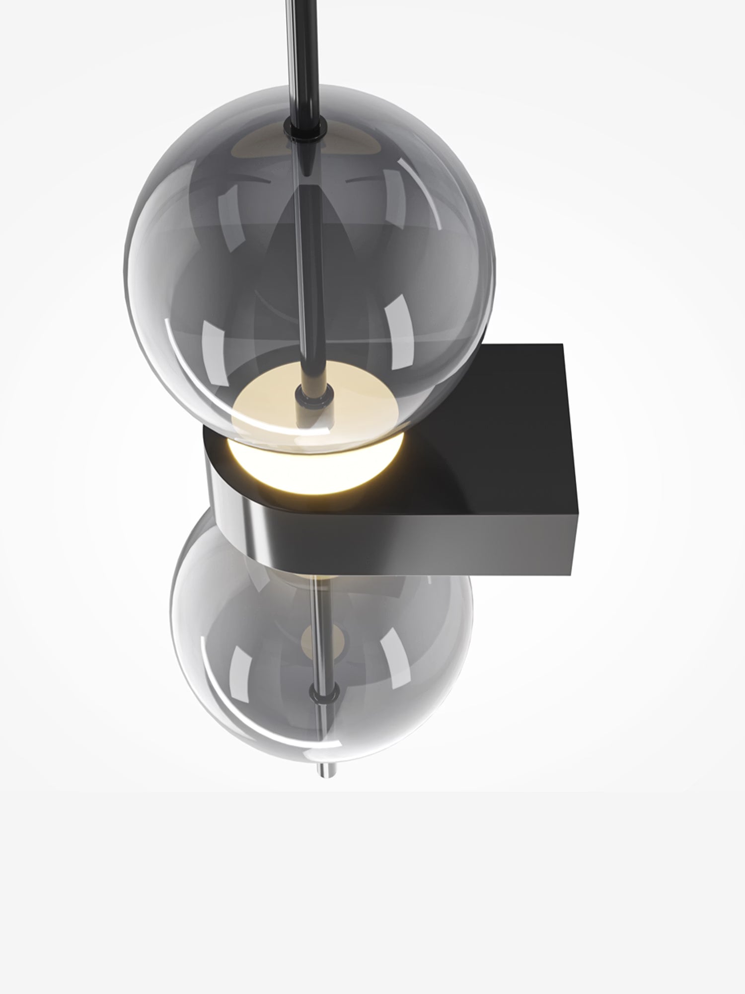 Double Moon Lámpara de pared LED decorativa de doble disco