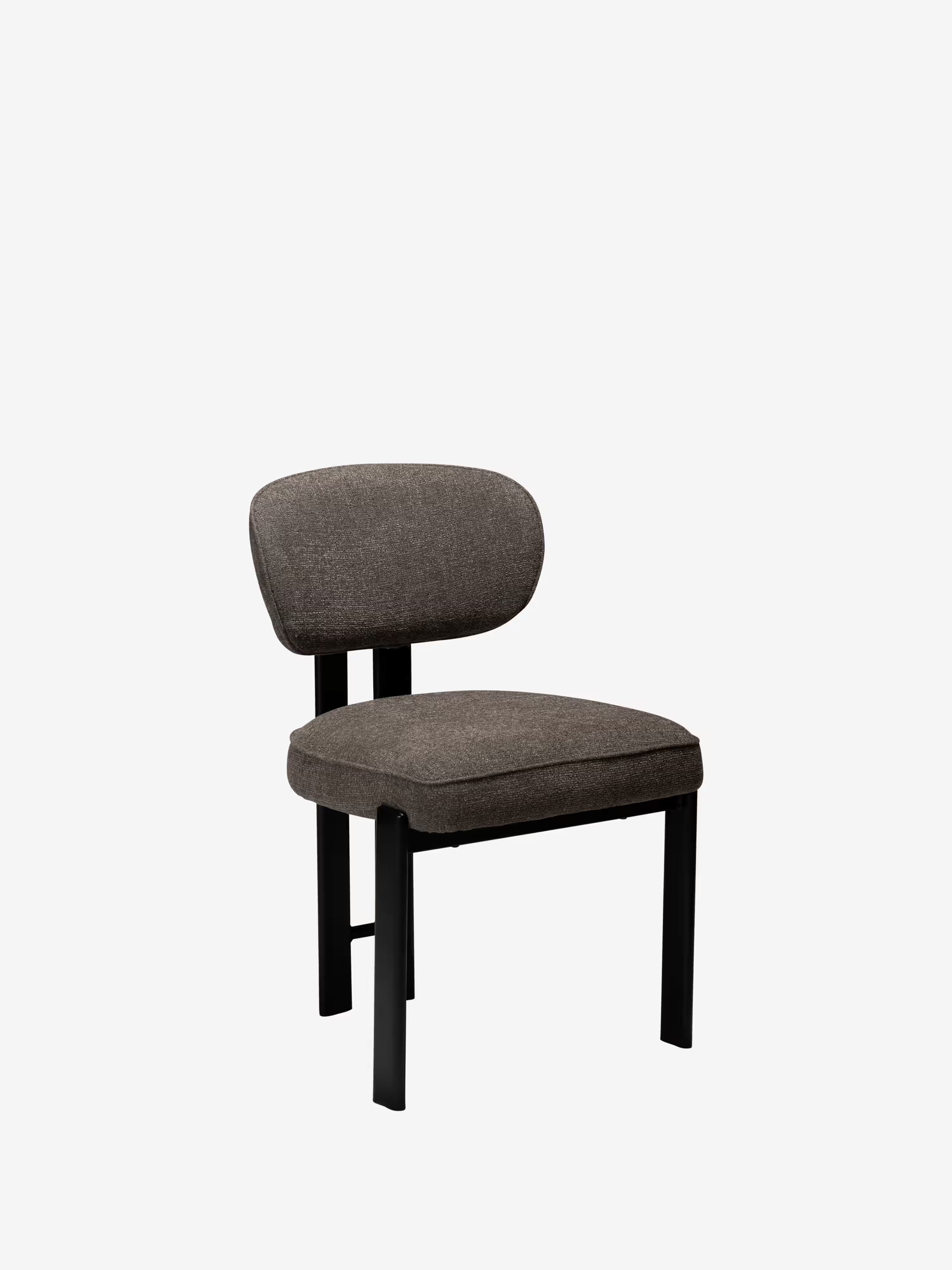 Duct Chaise en bouclé sans accoudoirs – design sculptural avec structure en métal