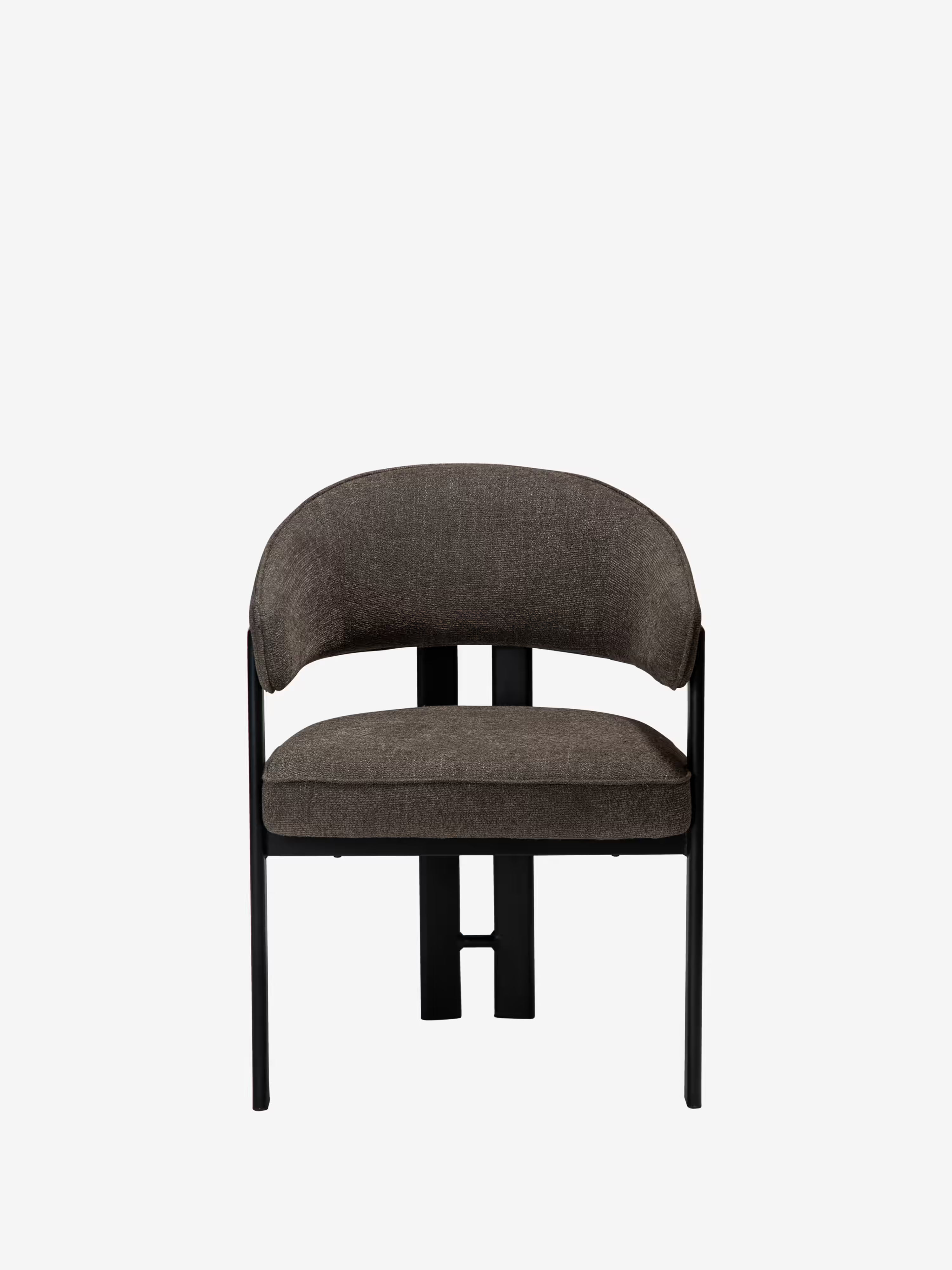 Duct Chaise avec accoudoirs élégante – design raffiné en tissu bouclé et structure en métal