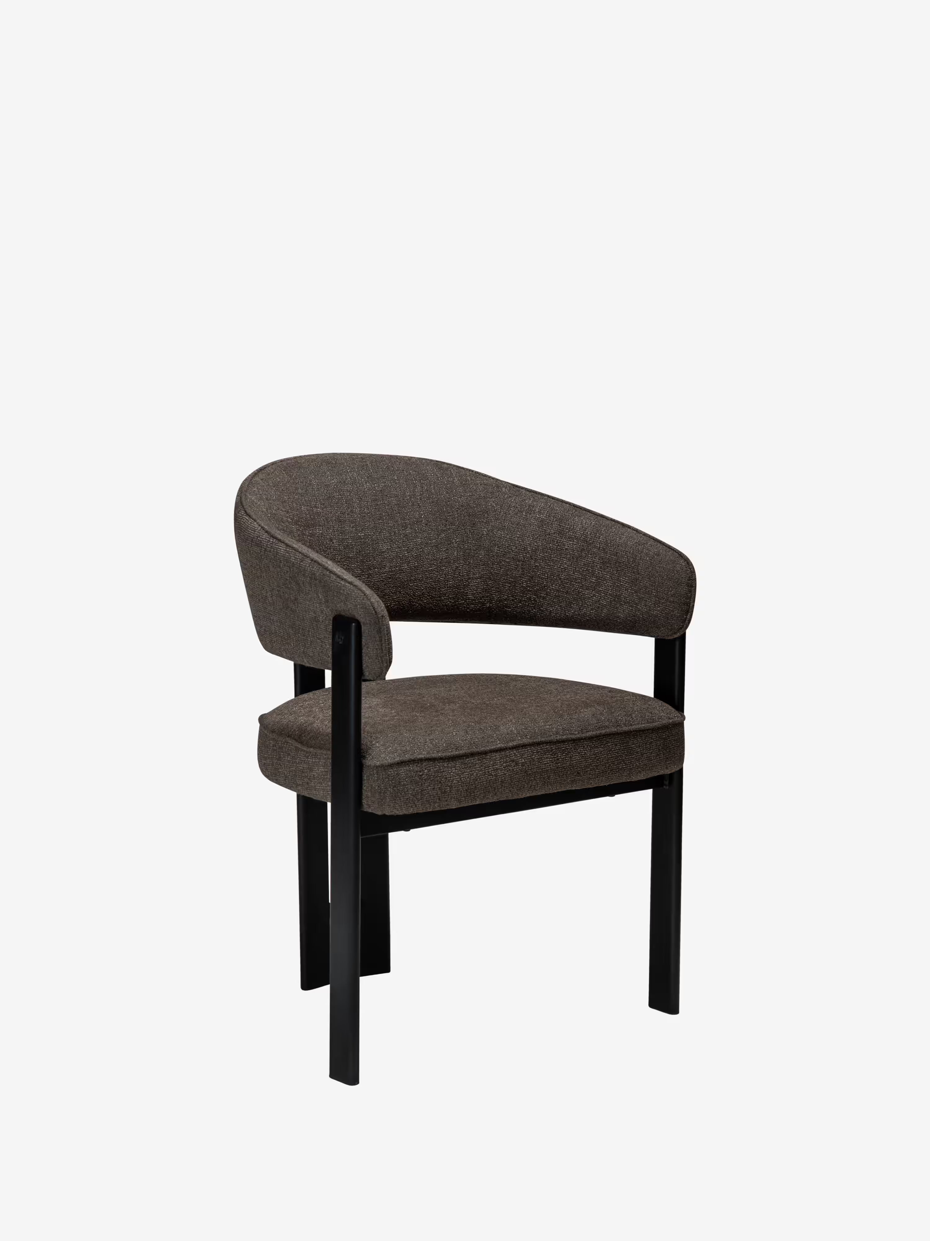 Duct Chaise avec accoudoirs élégante – design raffiné en tissu bouclé et structure en métal