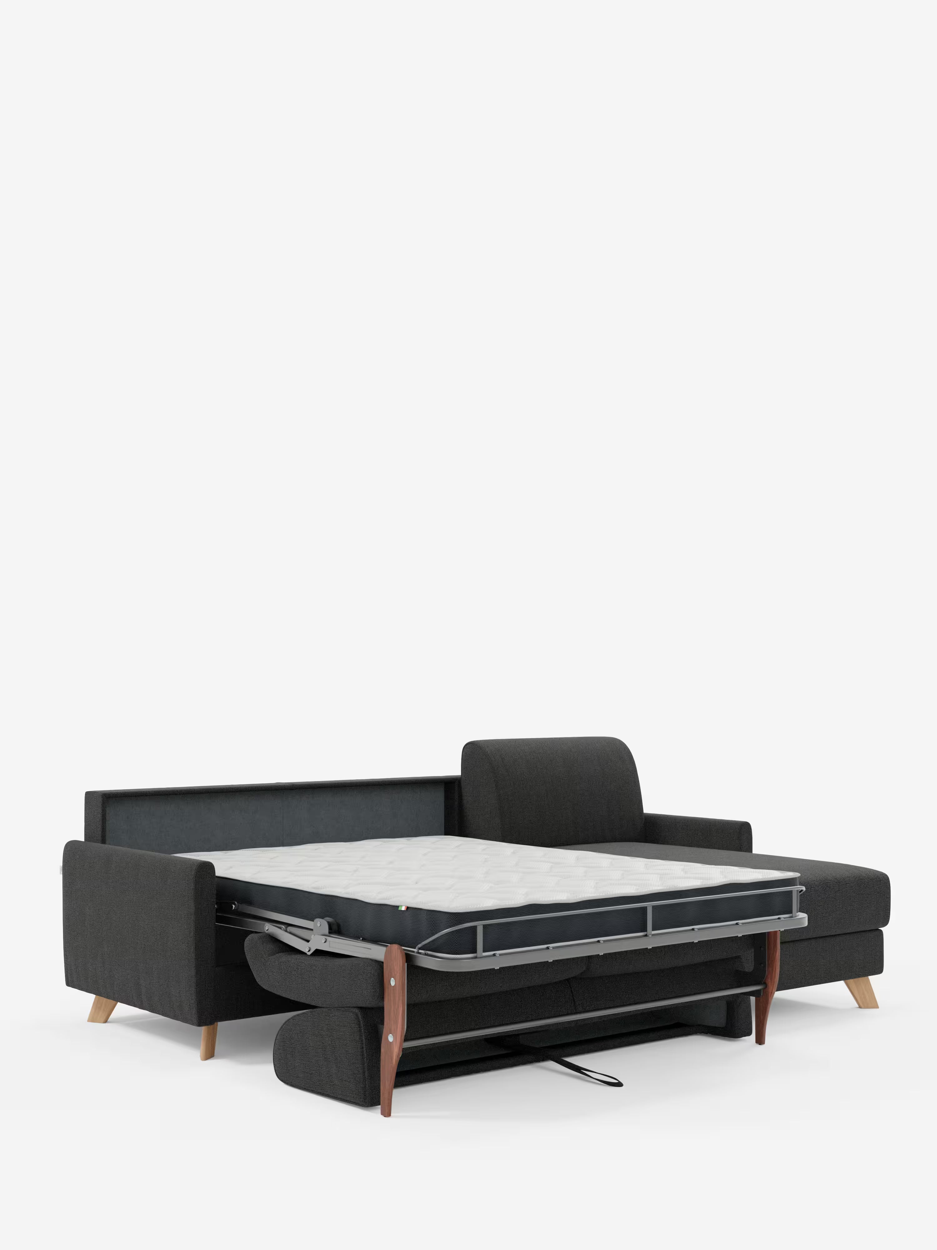 Edgar Divano letto moderno con penisola contenitore – tessuto tecnico impermeabile