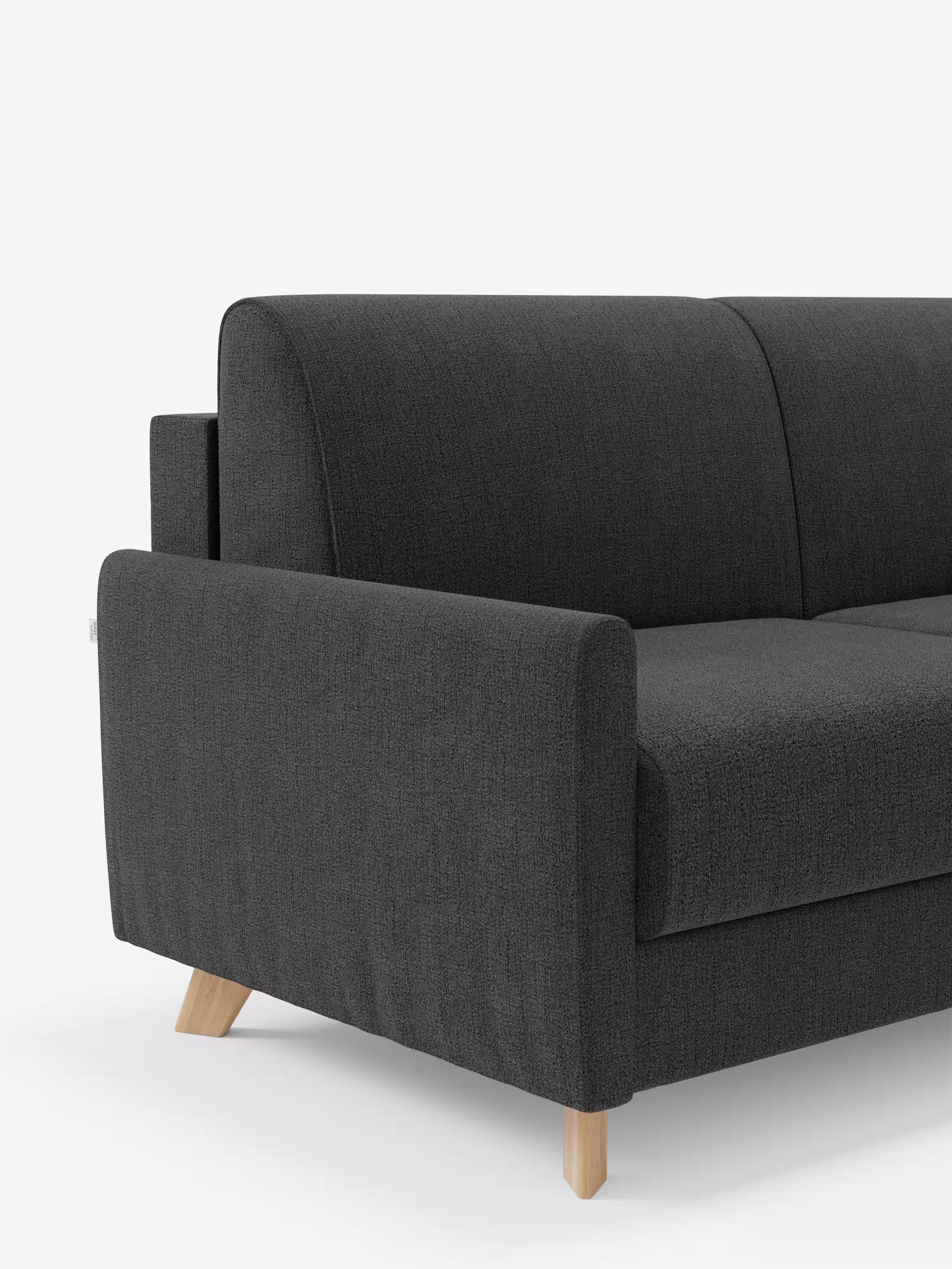 Edgar Divano letto moderno con penisola contenitore – tessuto tecnico impermeabile
