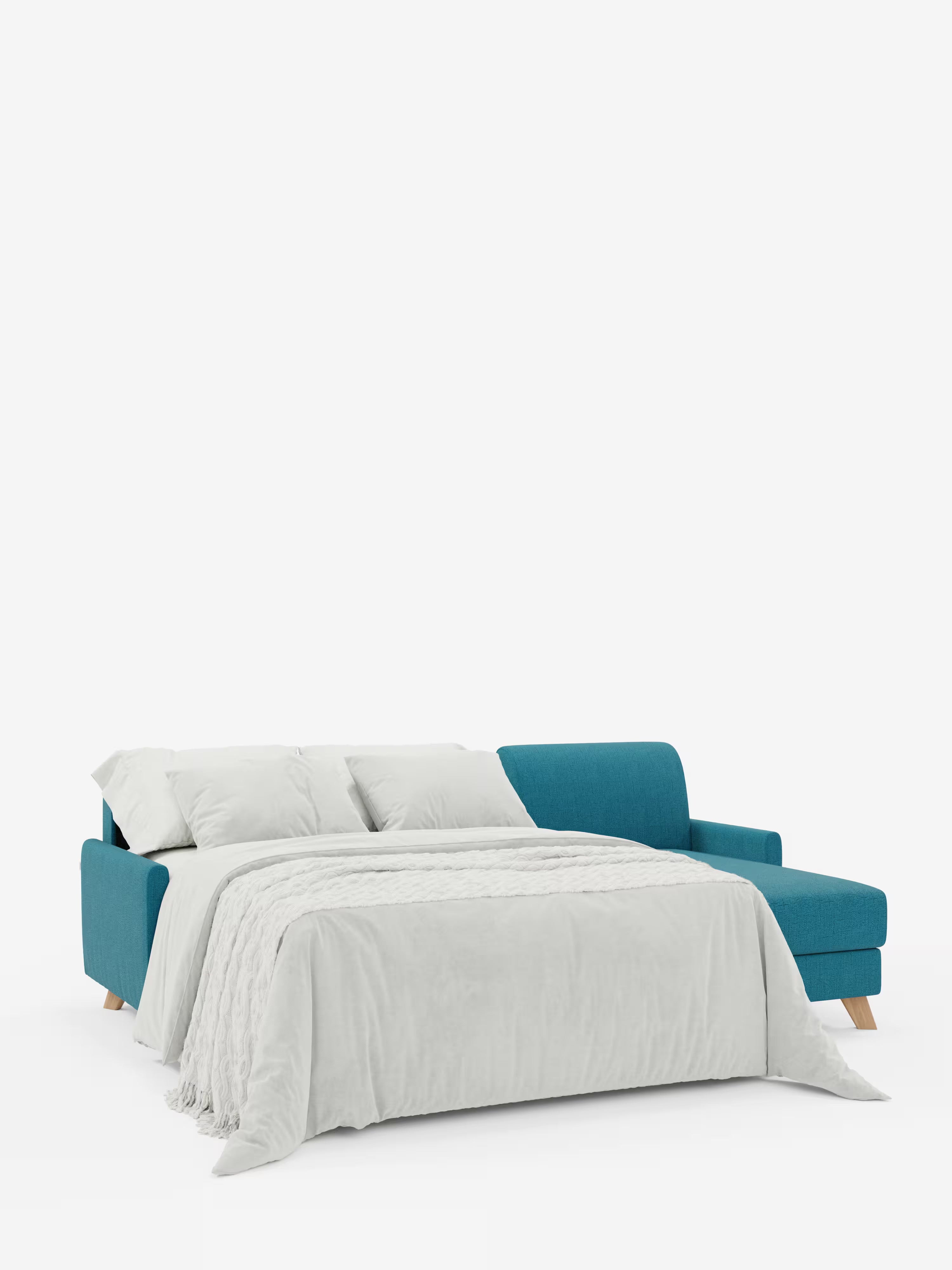 Edgar Divano letto moderno con penisola contenitore – tessuto tecnico impermeabile