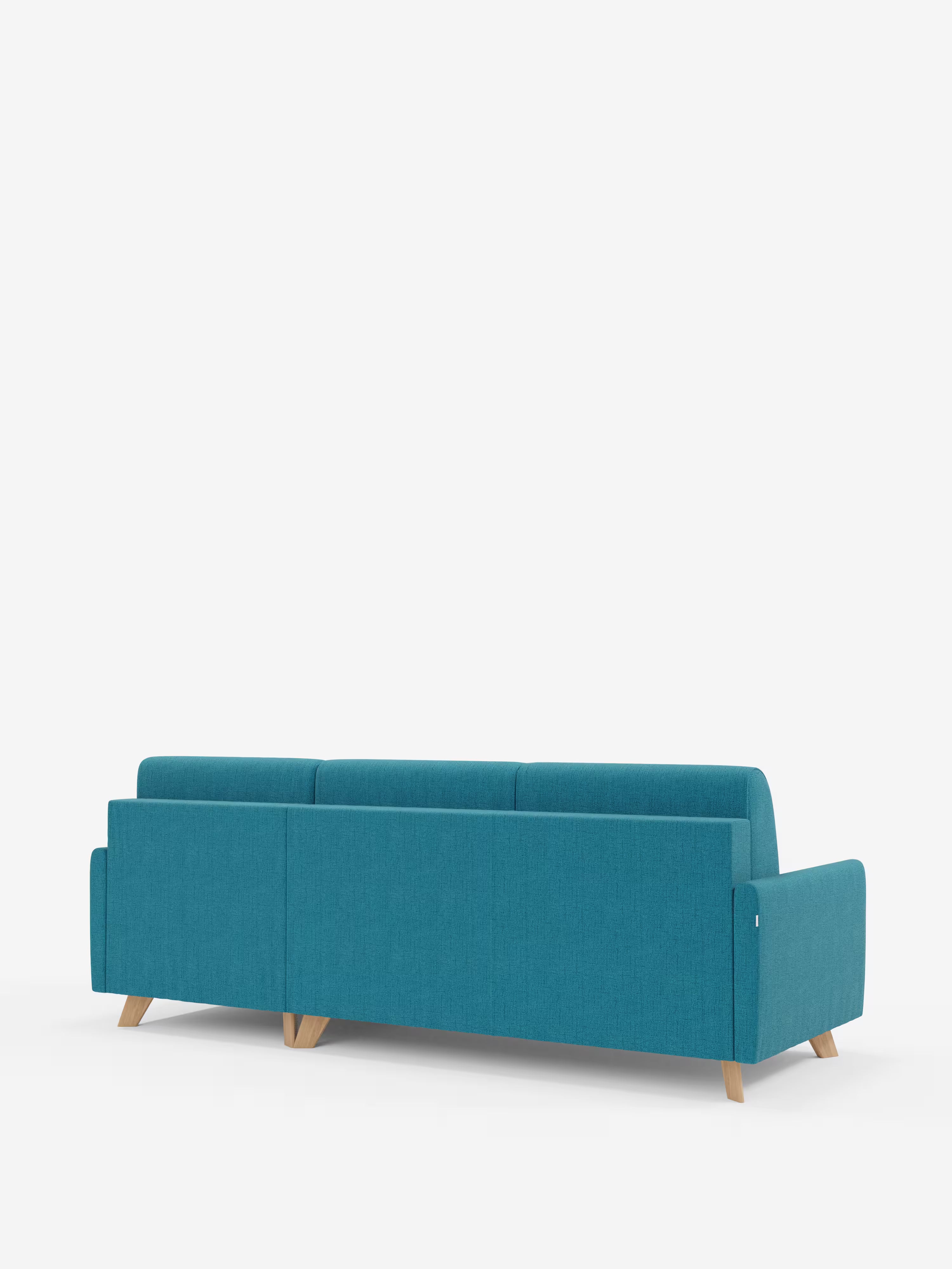 Edgar Divano letto moderno con penisola contenitore – tessuto tecnico impermeabile