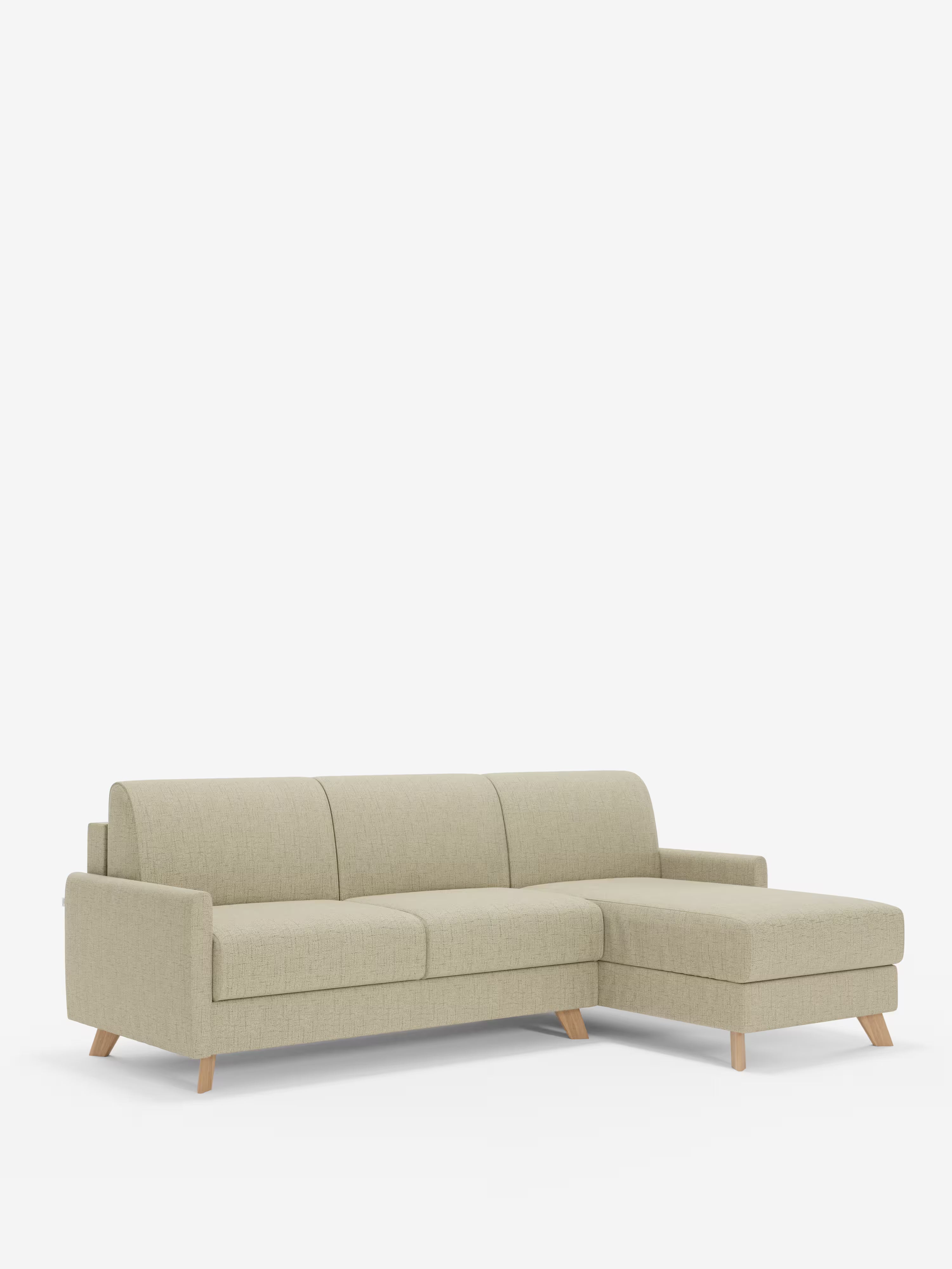 Edgar Divano letto moderno con penisola contenitore – tessuto tecnico impermeabile