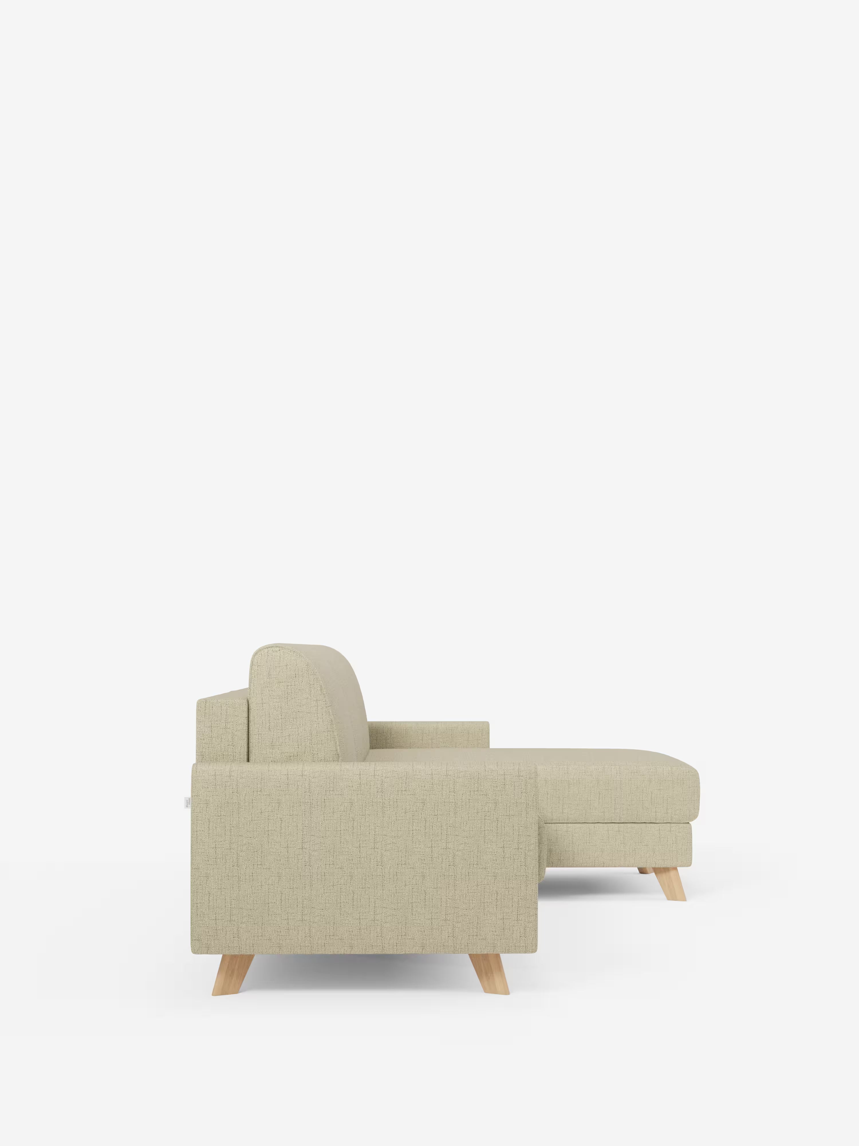 Edgar Divano letto moderno con penisola contenitore – tessuto tecnico impermeabile