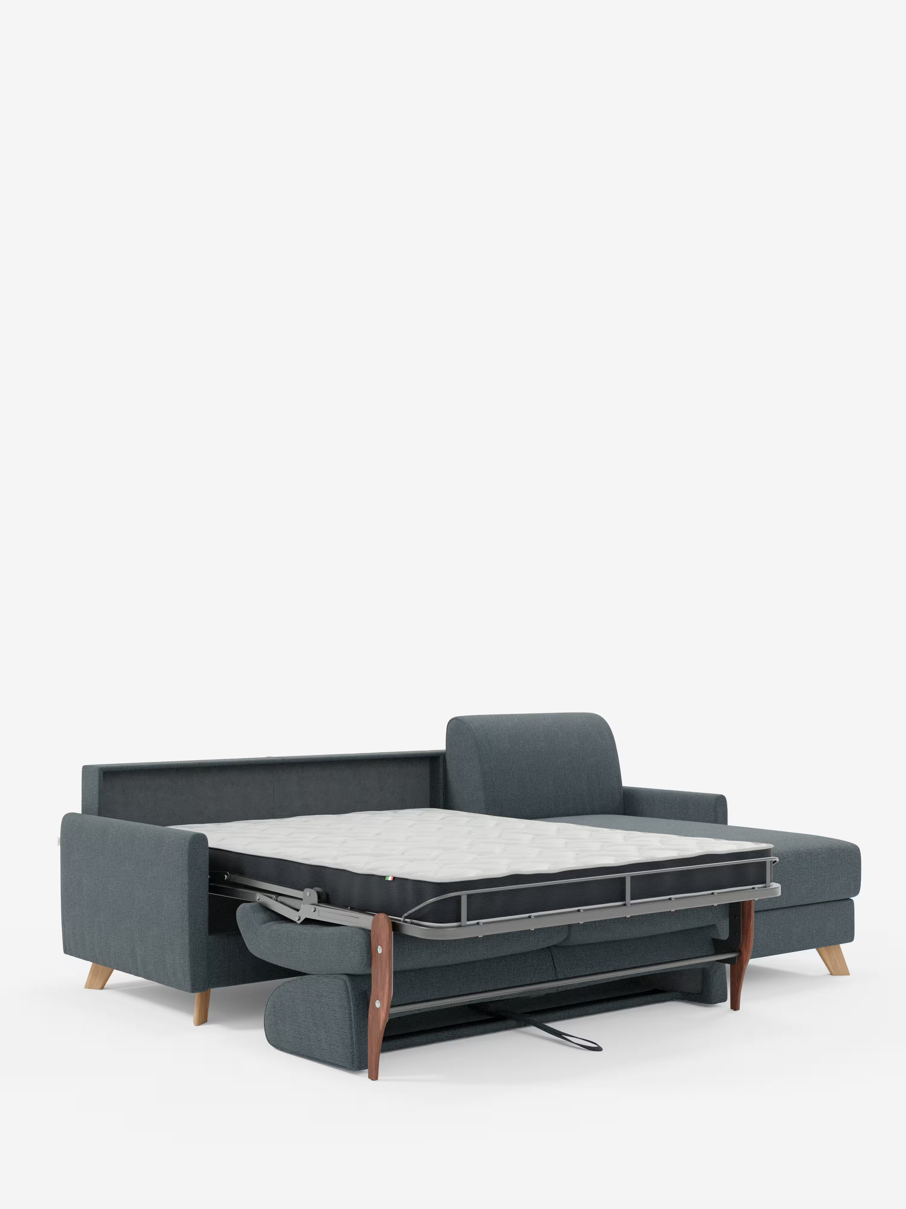 Edgar Divano letto moderno con penisola contenitore – tessuto tecnico impermeabile