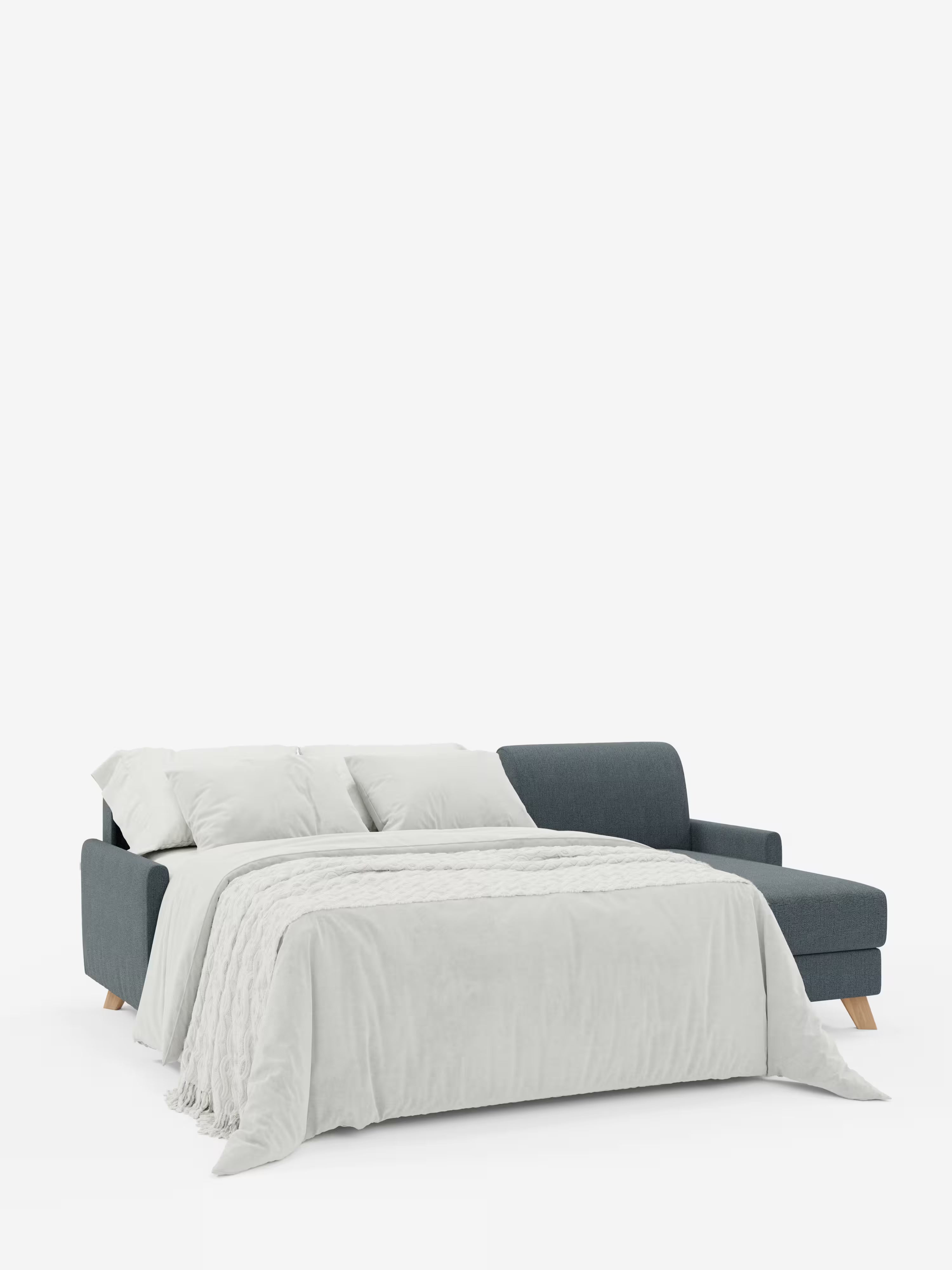 Edgar Divano letto moderno con penisola contenitore – tessuto tecnico impermeabile