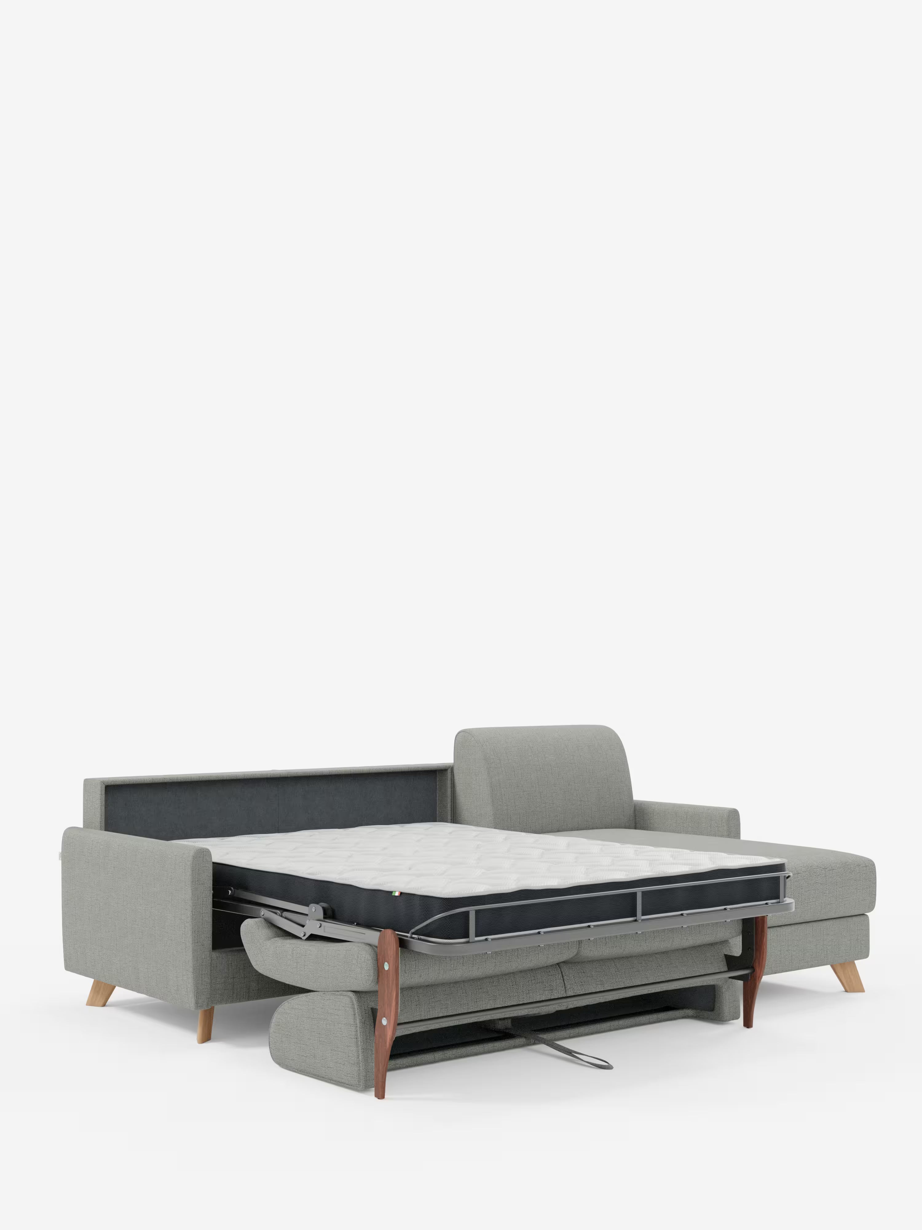 Edgar Divano letto moderno con penisola contenitore – tessuto tecnico impermeabile