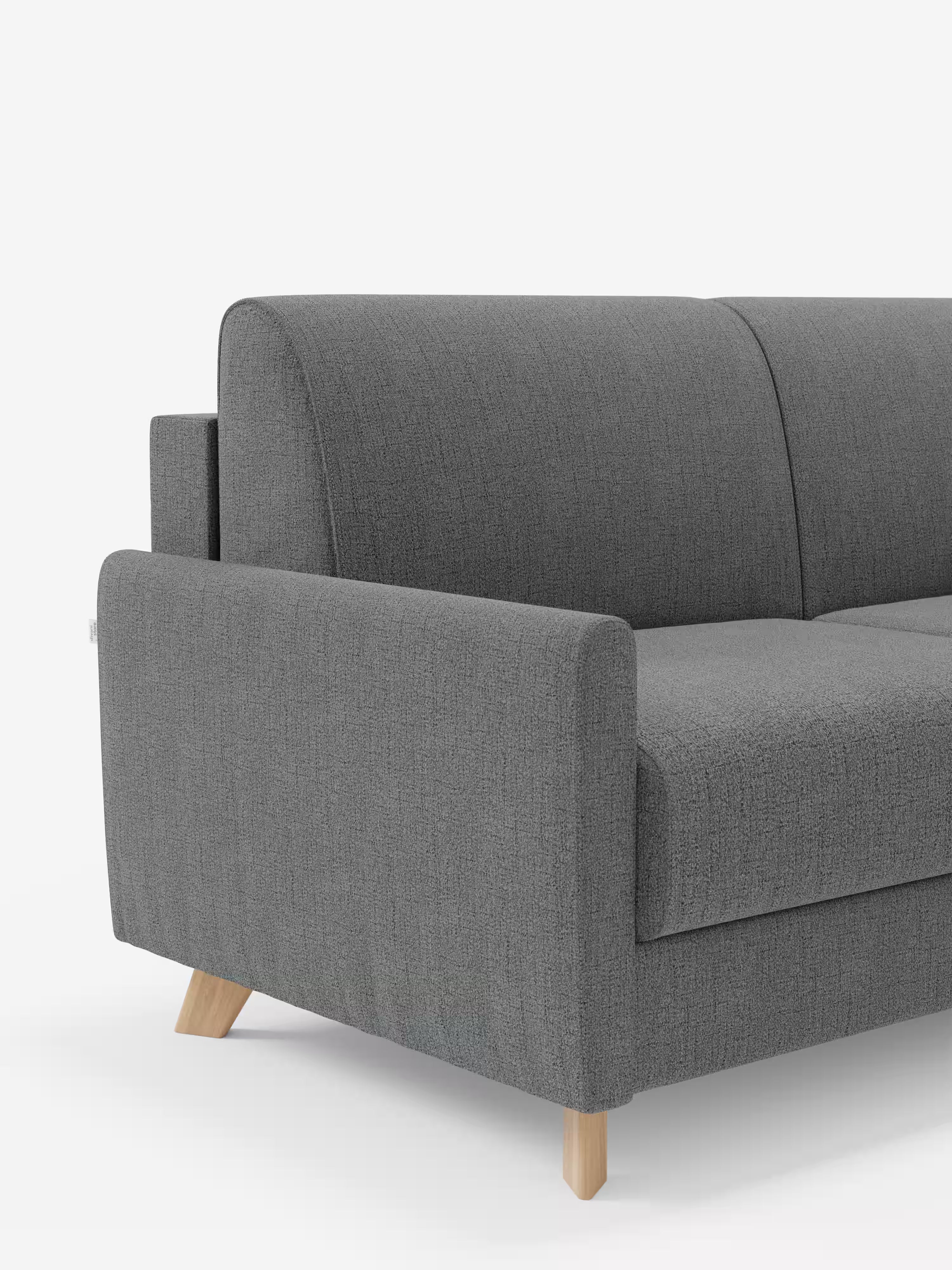 Edgar Divano letto moderno con penisola contenitore – tessuto tecnico impermeabile