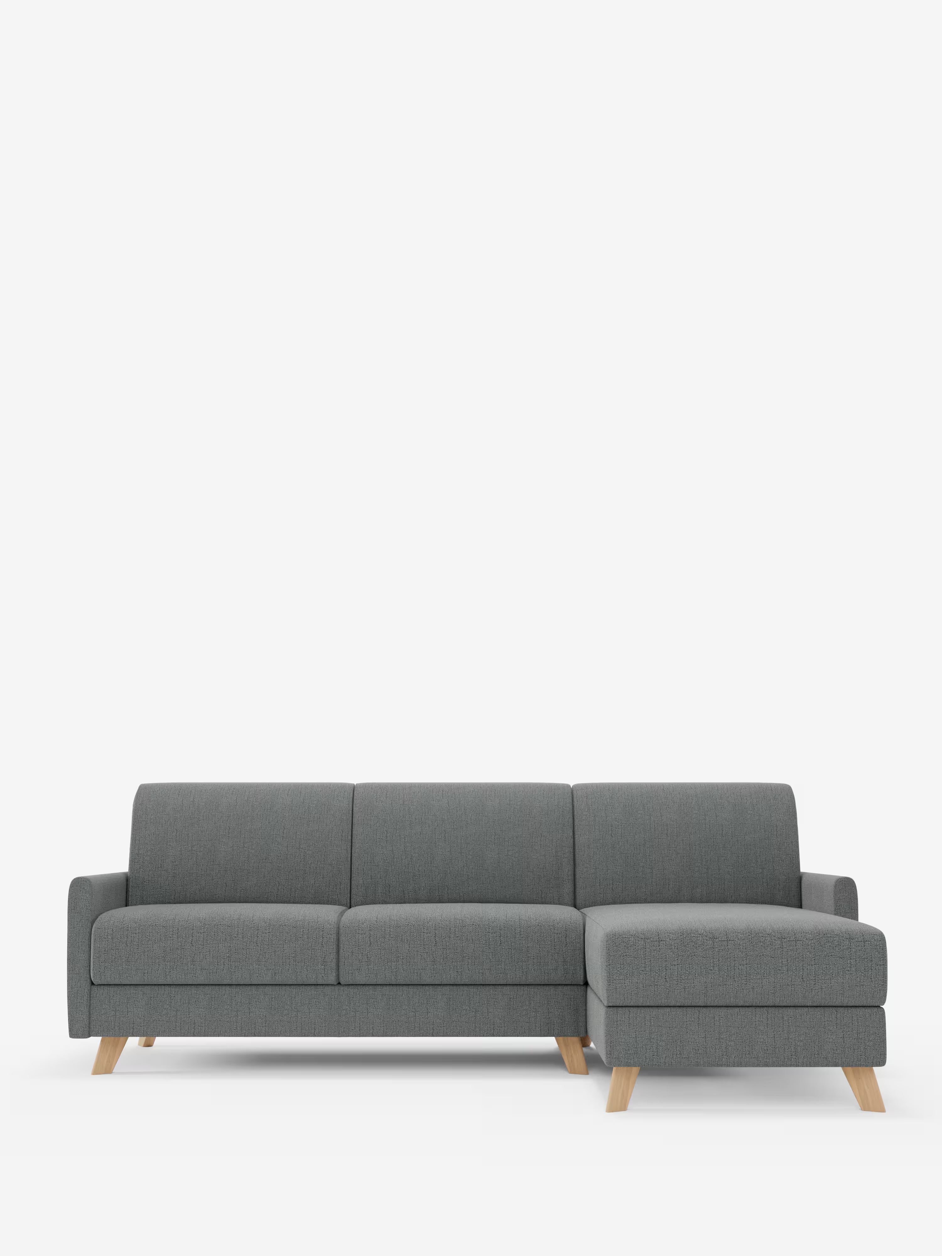 Edgar Divano letto moderno con penisola contenitore – tessuto tecnico impermeabile