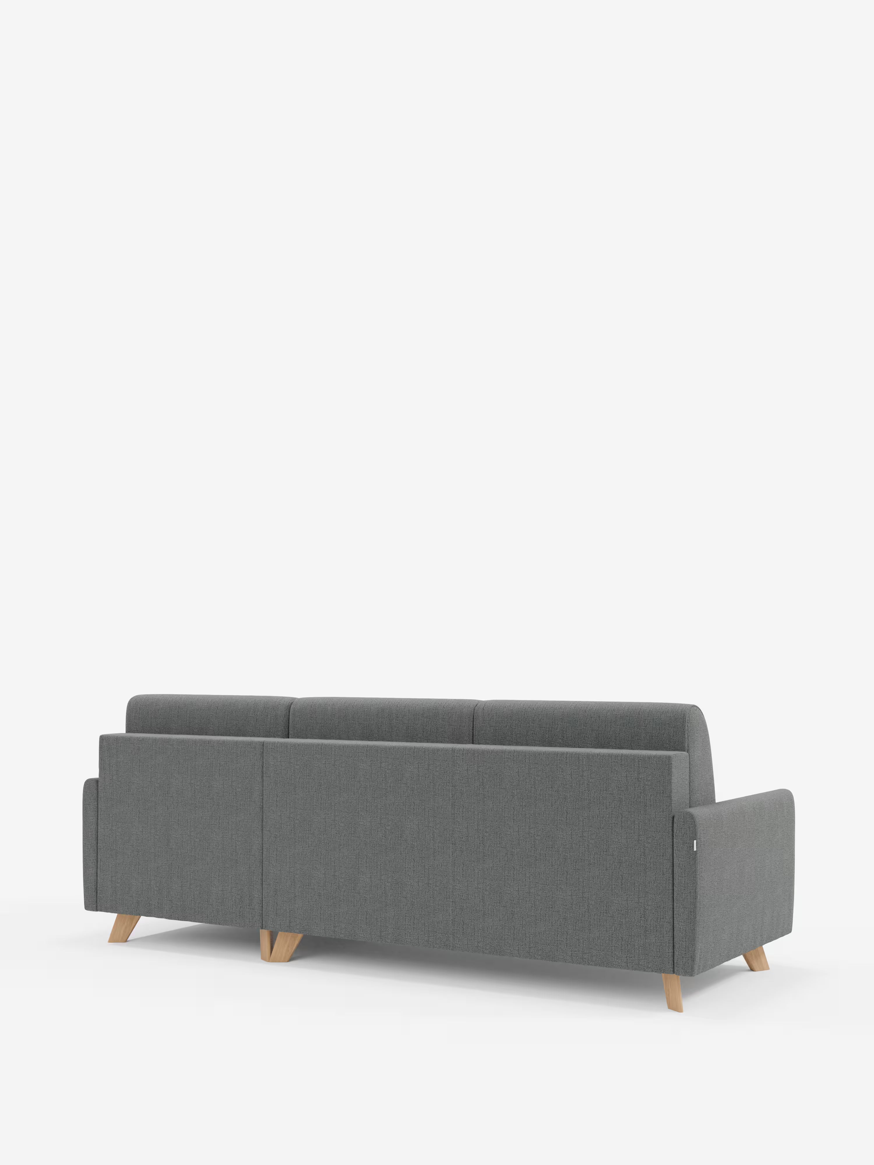 Edgar Divano letto moderno con penisola contenitore – tessuto tecnico impermeabile