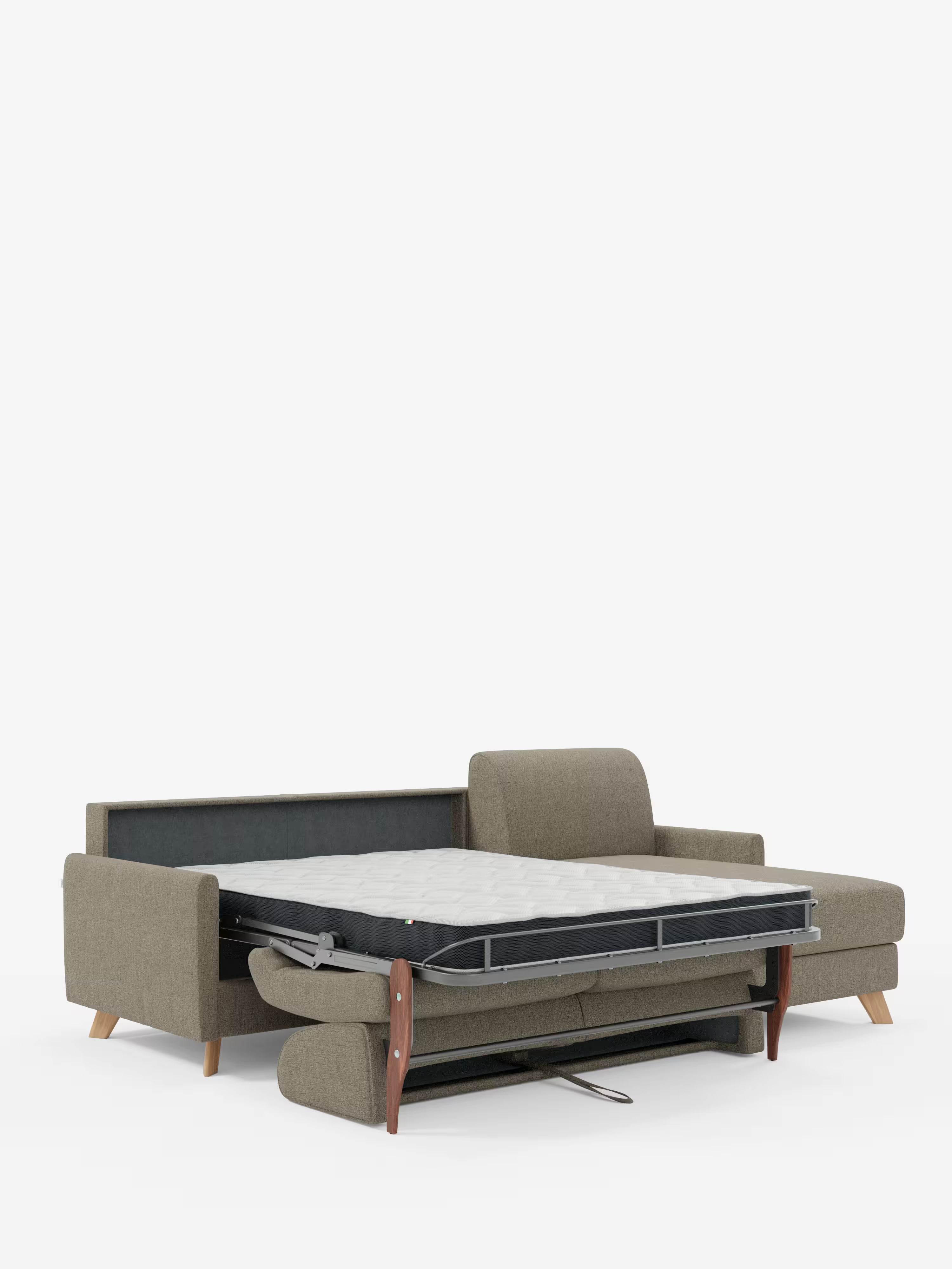 Edgar Divano letto moderno con penisola contenitore – tessuto tecnico impermeabile
