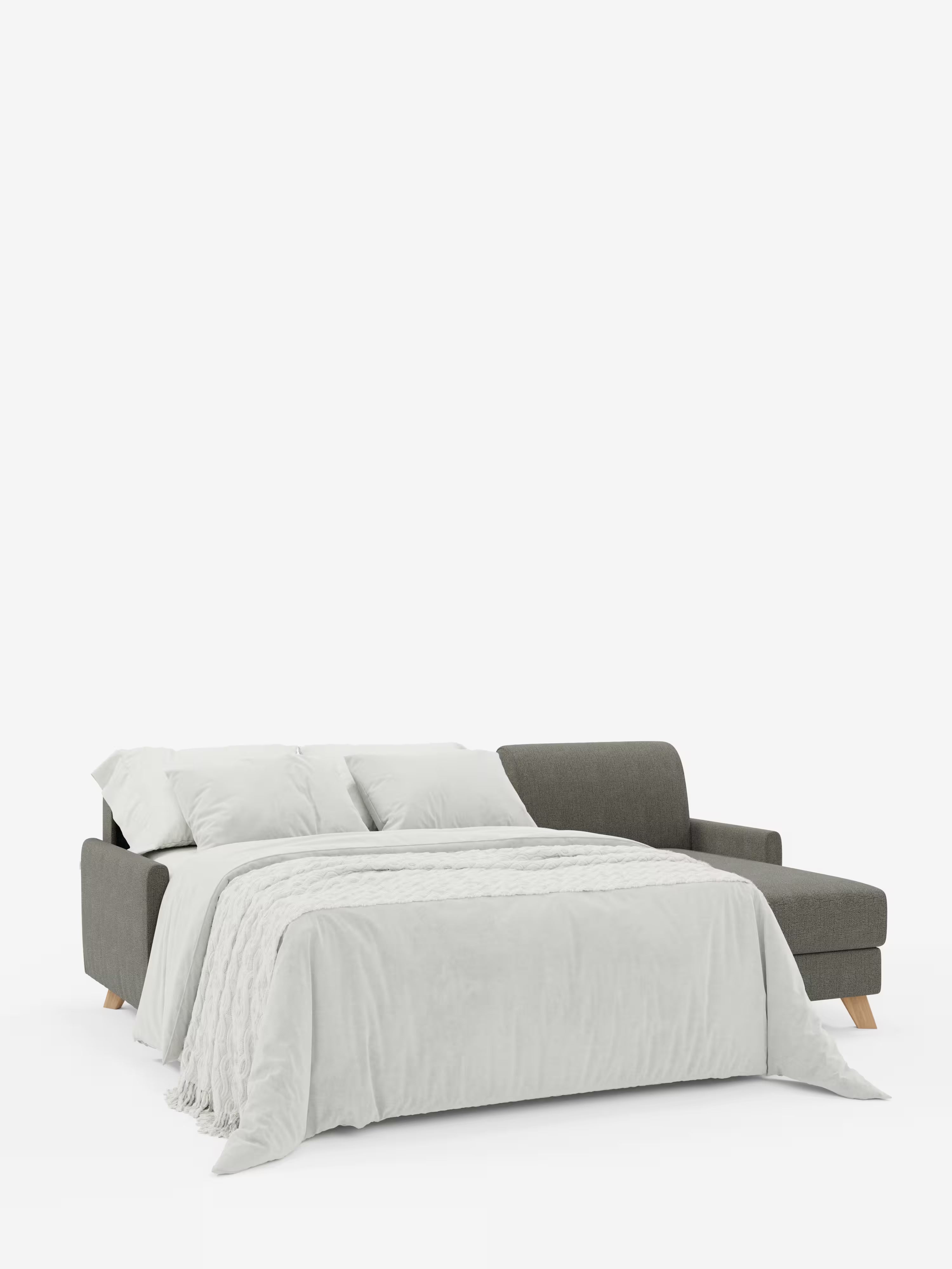 Edgar Divano letto moderno con penisola contenitore – tessuto tecnico impermeabile