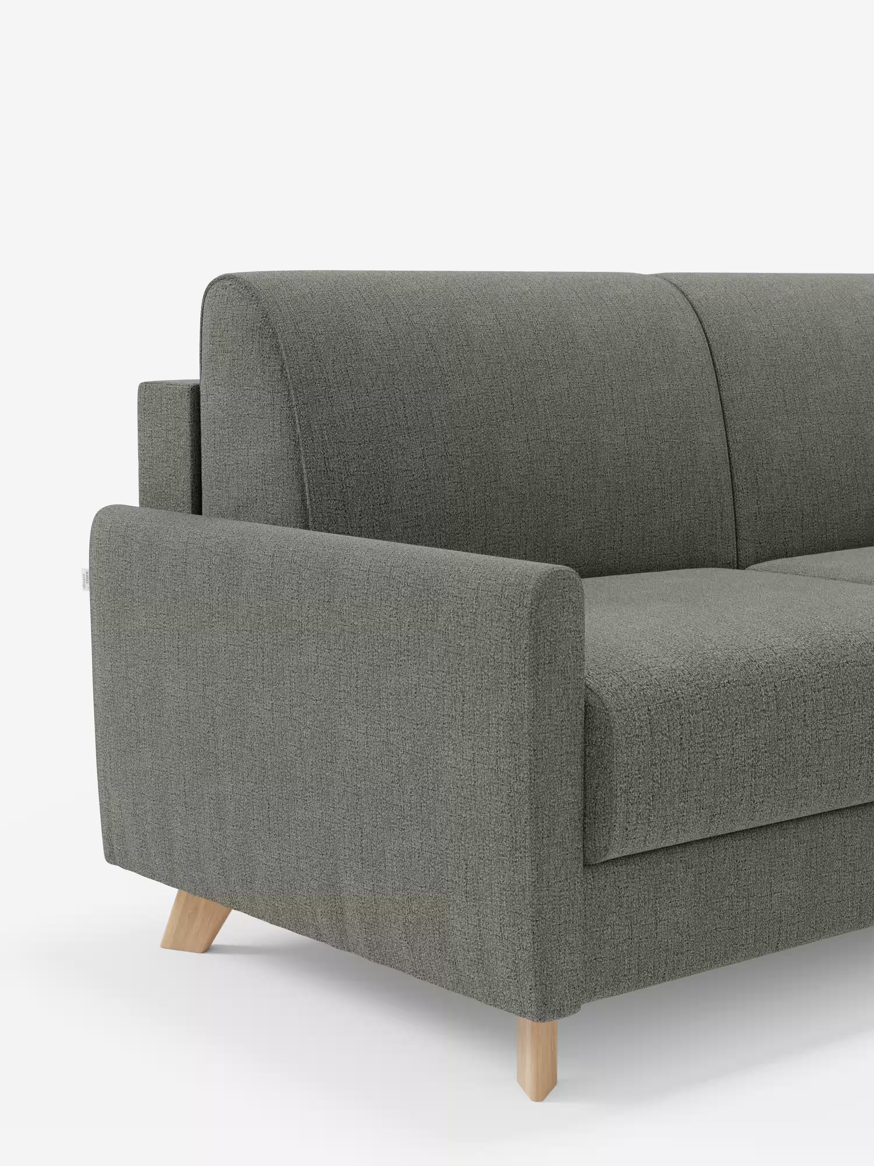 Edgar Divano letto moderno con penisola contenitore – tessuto tecnico impermeabile