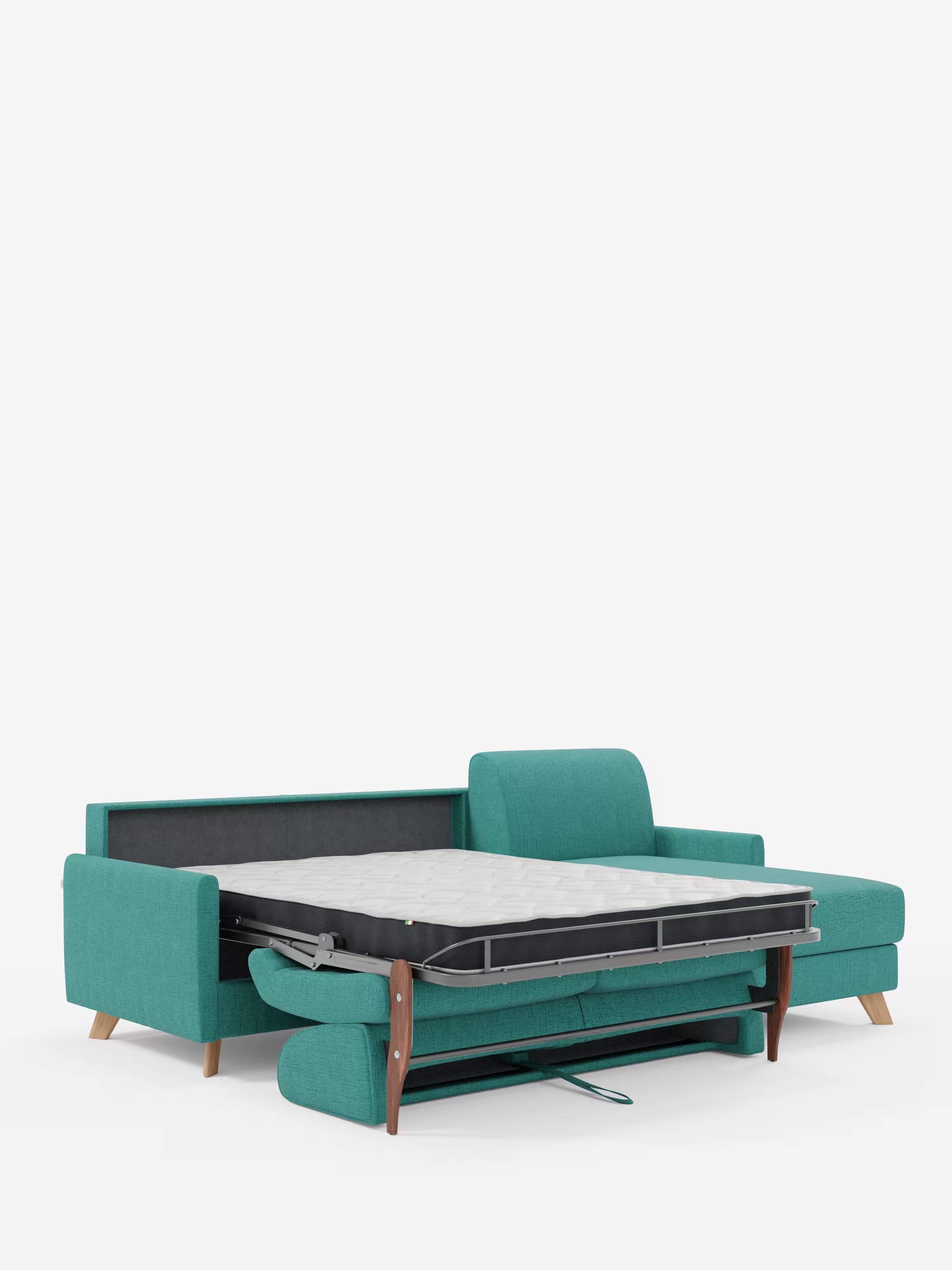 Edgar Divano letto moderno con penisola contenitore – tessuto tecnico impermeabile
