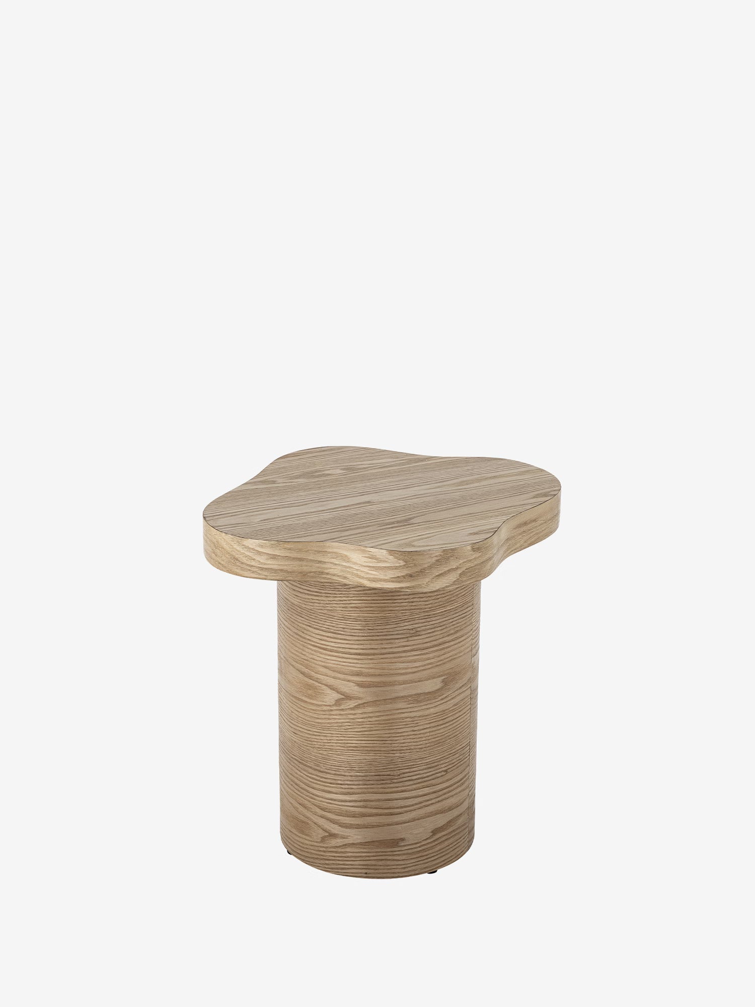 Elmer Side table in natural wood - organic shape 40x46 cm