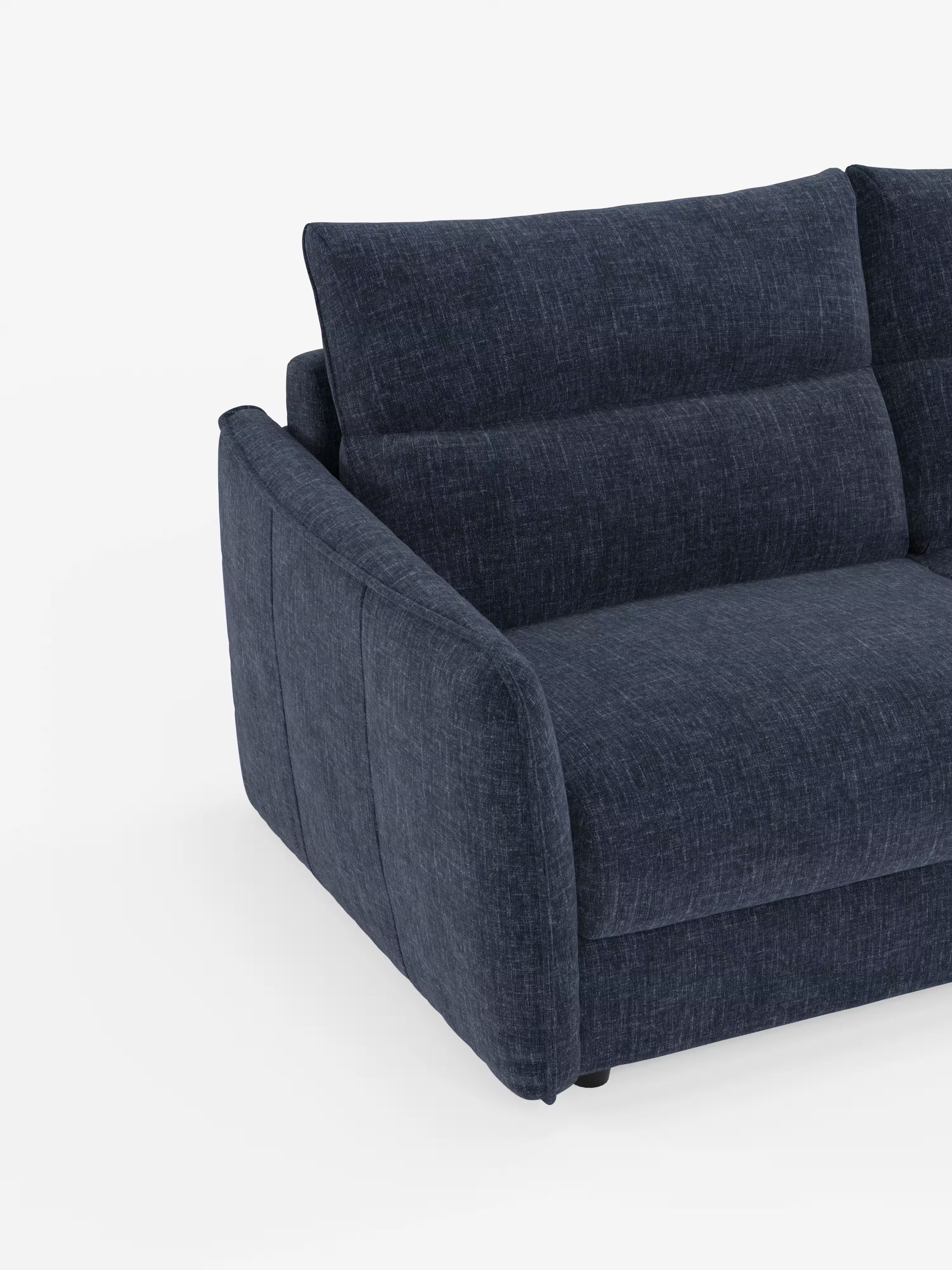 Elios elegante Divano letto 2 e 3 posti - morbidi schienali alti in tessuto ciniglia smacchiabile