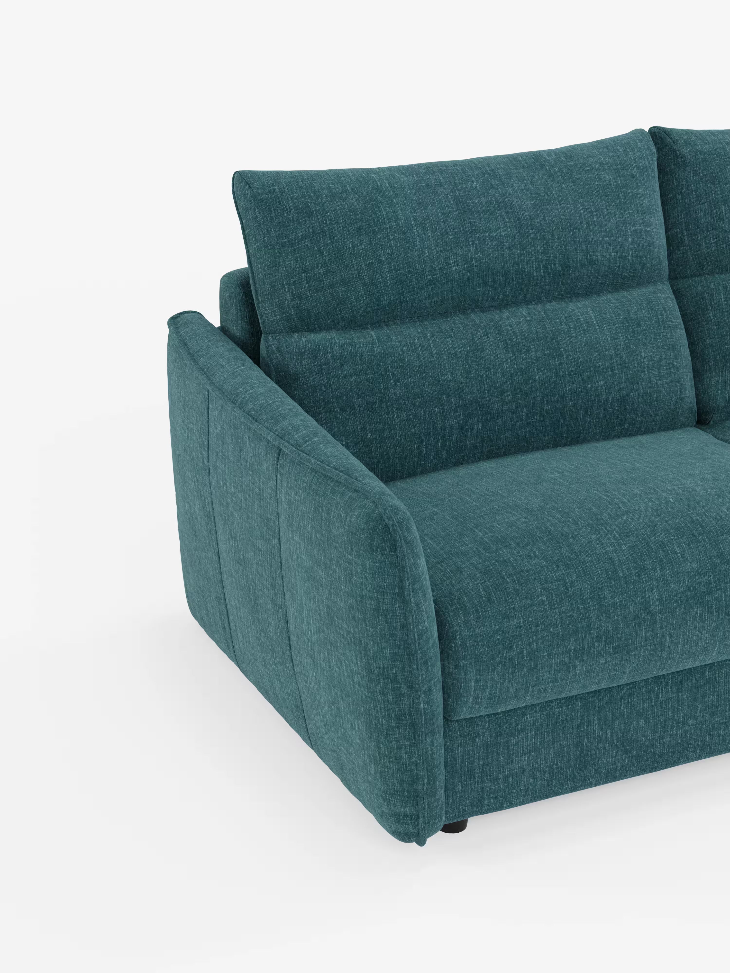 Elios elegante Divano letto 2 e 3 posti - morbidi schienali alti in tessuto ciniglia smacchiabile