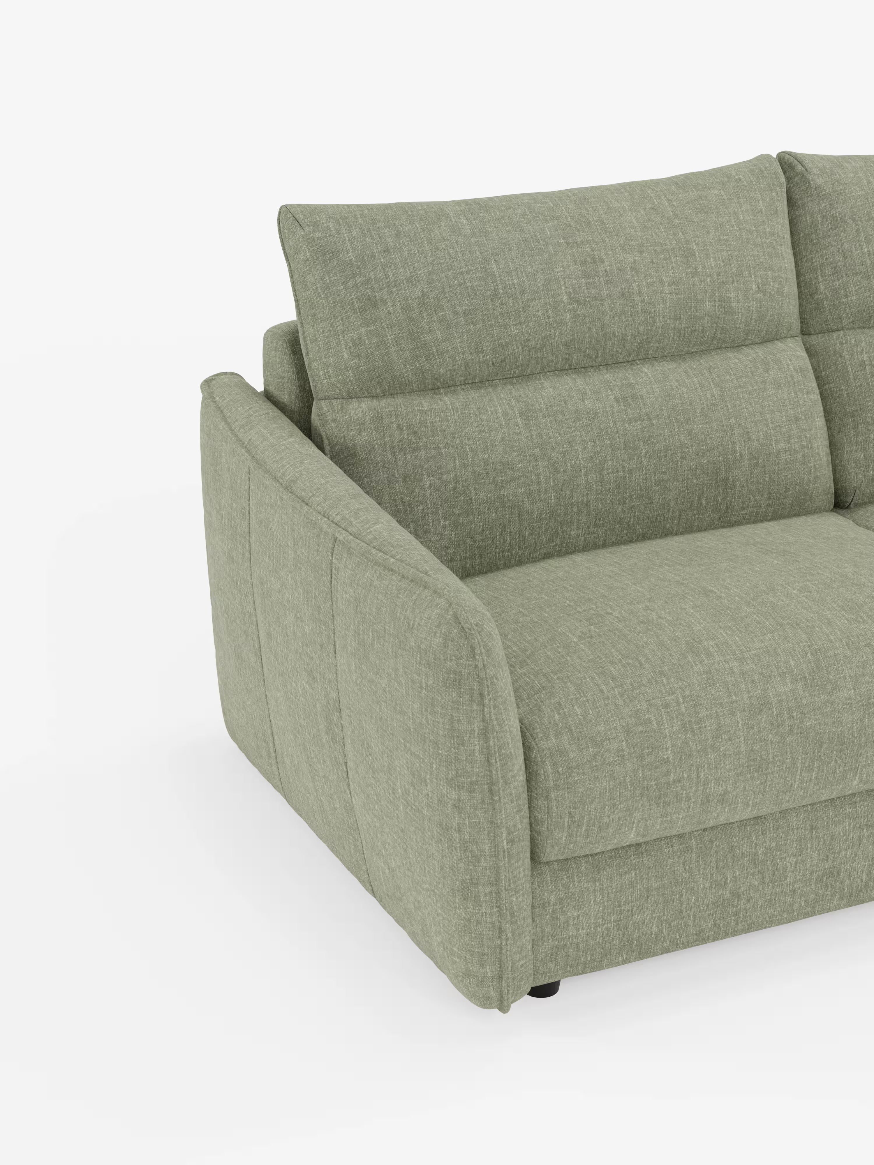 Elios elegante Divano letto 2 e 3 posti - morbidi schienali alti in tessuto ciniglia smacchiabile