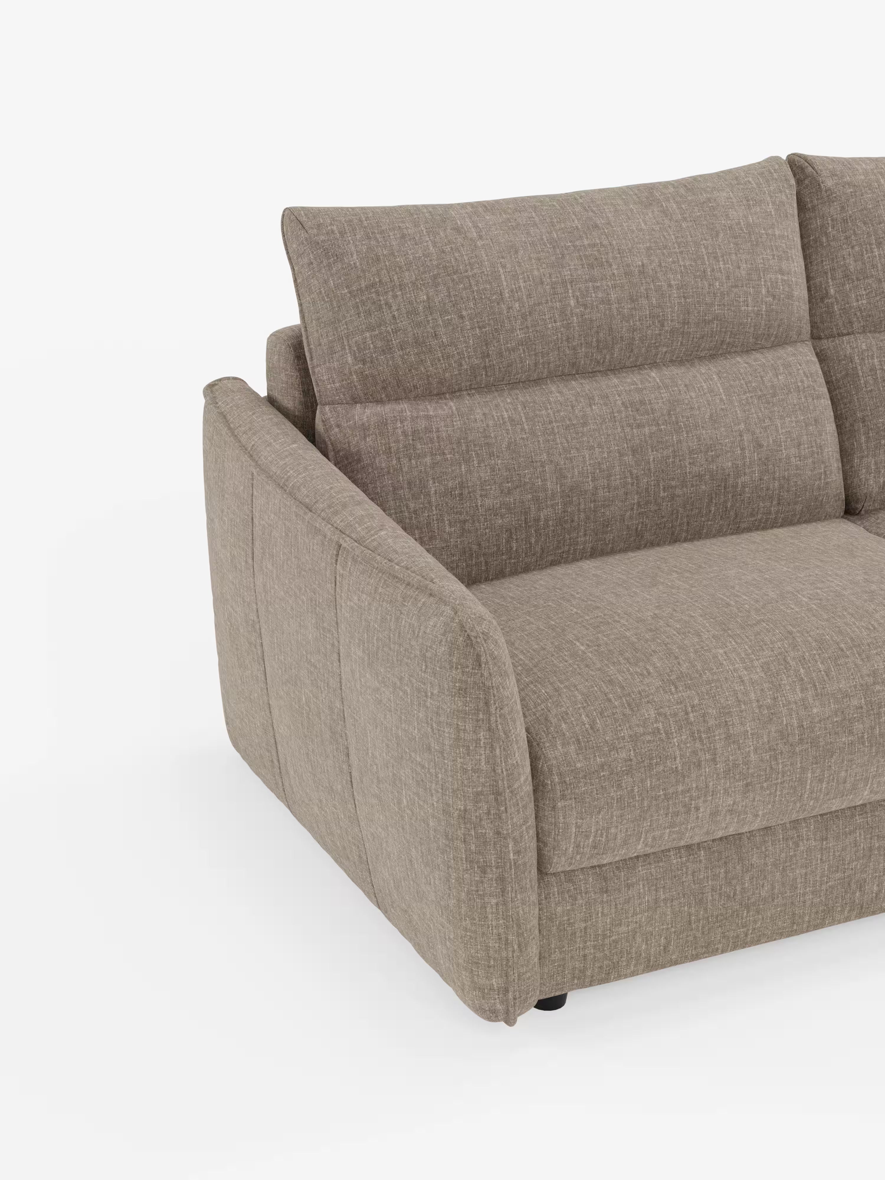 Elios elegante Divano letto 2 e 3 posti - morbidi schienali alti in tessuto ciniglia smacchiabile