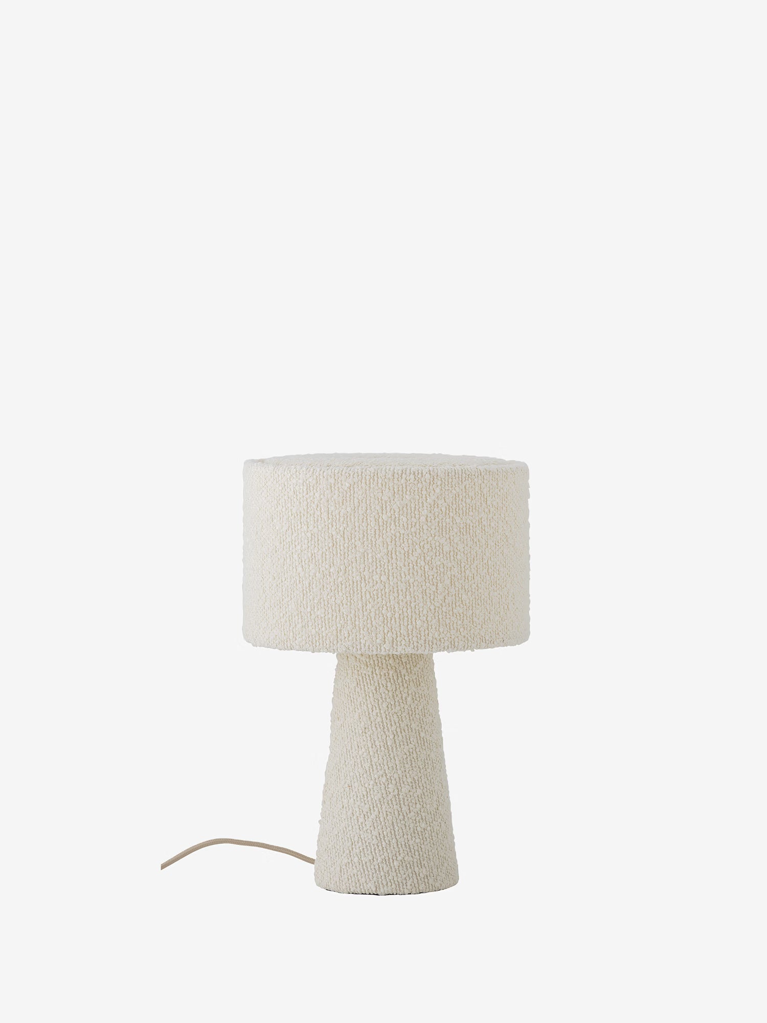 Emmie lámpara de mesa de bouclé – Estilo acogedor