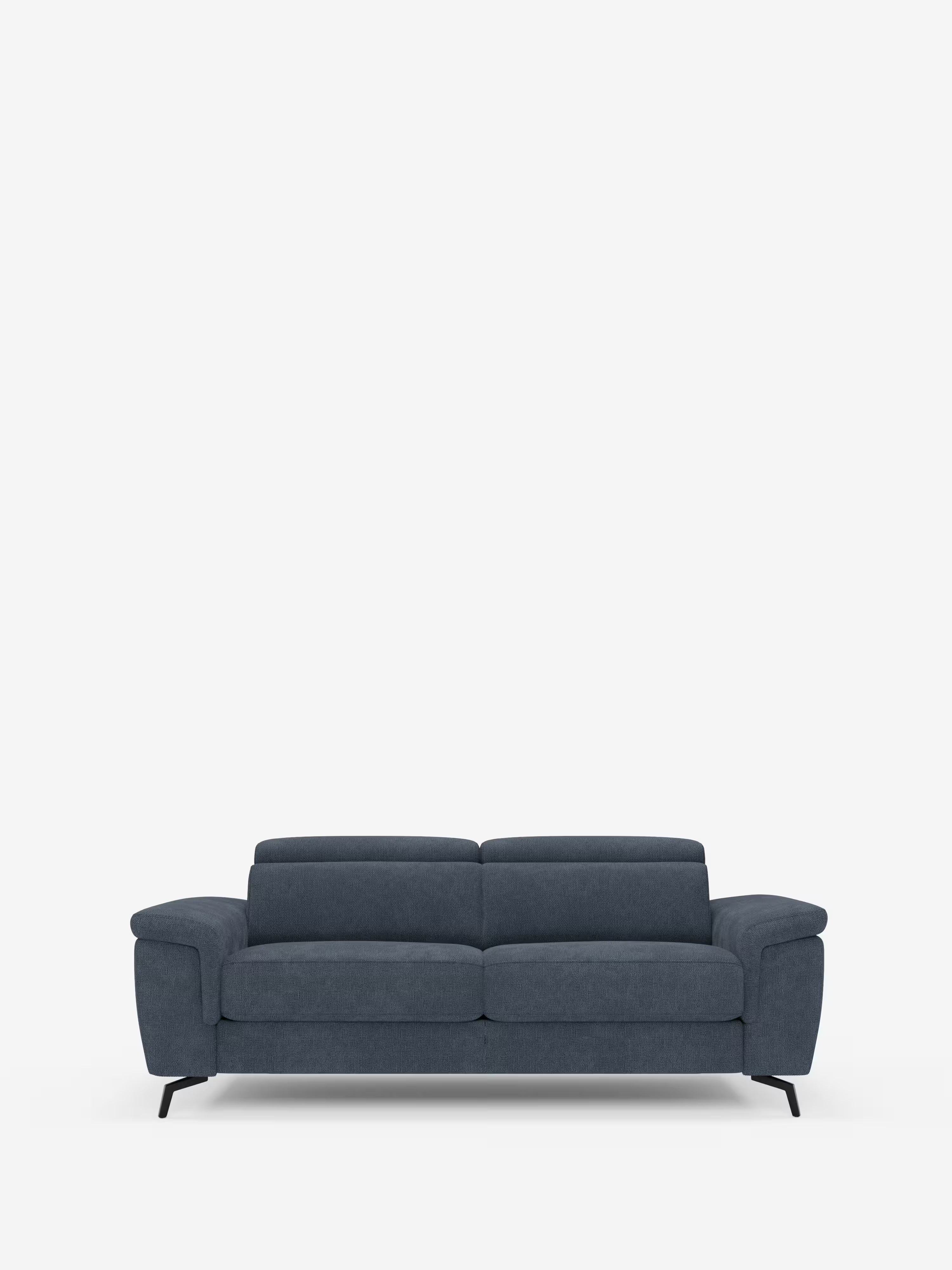 Estro divano 2 e 3 posti con poggiapiedi estraibile e poggiatesta reclinabili in tessuto impermeabile