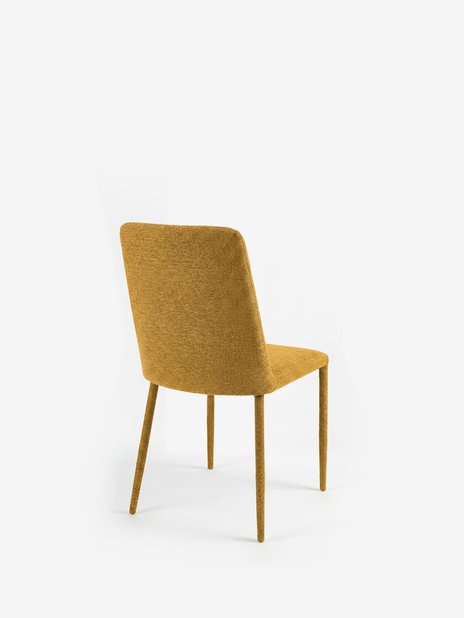 Ettore Chaise rembourrée entièrement recouverte de tissu - design élégant et contemporain